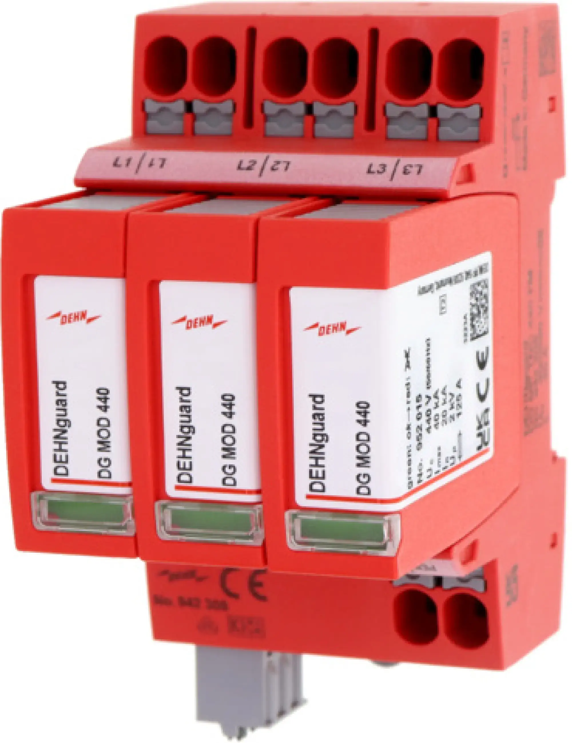 Dehn 942308 Type 2+3 surge arrester DEHNguard MP FM 3-pole Uc 440V TNC (img_001) Dehn 942308 Type 2+3 surge arrester DEHNguard MP FM 3-pole Uc 440V TNC (img_001)