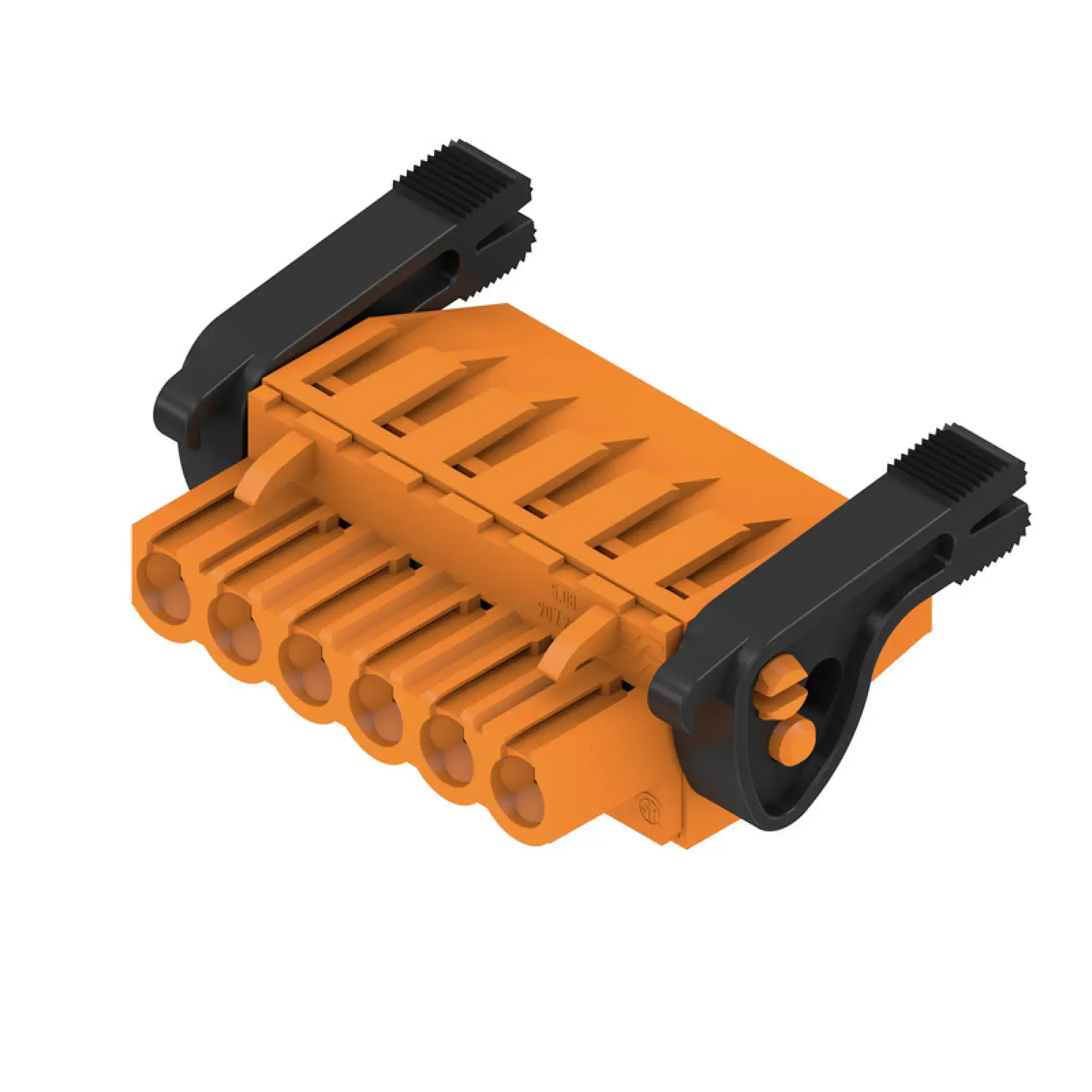 Weidmüller 1947570000 PCB connector (wire connection), 320 V, 23 A, Pitch in mm: 5.08, 4 mm², Number of poles: 6, Clamping yoke connection, Box (img_001)