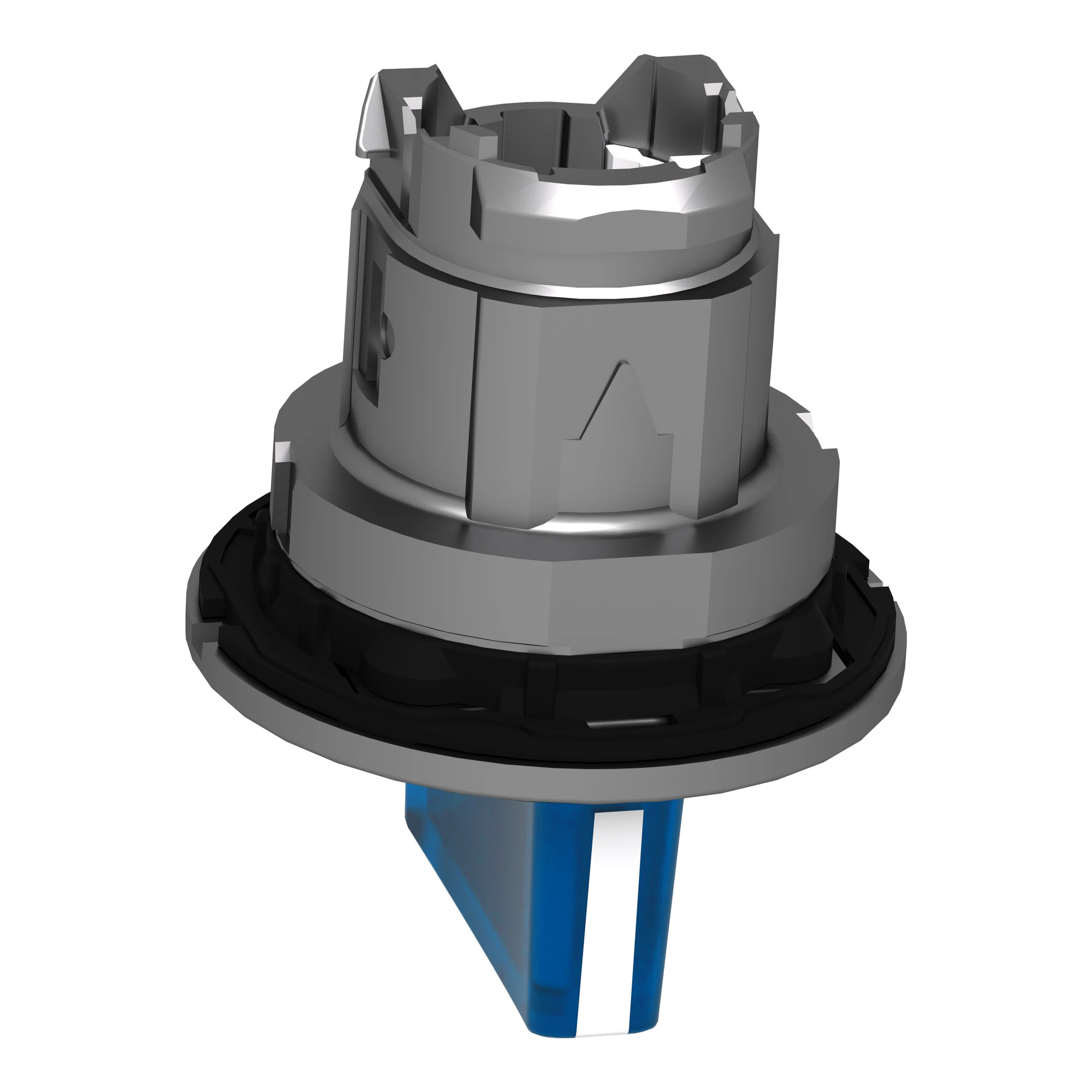 Schneider Electric ZB4FK1863 Illuminated selector switch, front element, Harmony XB4F, metal, 30mm, blue, for universal LEDs, 3 positions, momentary on right (img_008)