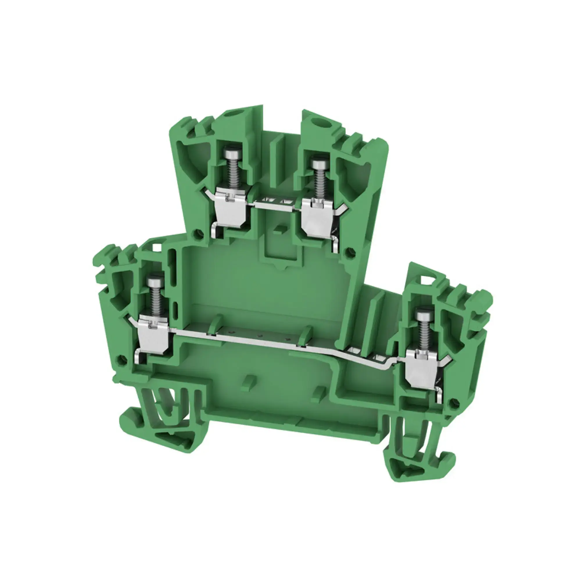 Weidmüller 1067960000 Multi-tier modular terminal, Screw connection, green, 2.5 mm², 400 V, 400 V, Number of connections: 4, Number of levels: 2, TS 35, V-0, Wemid (img_001) Weidmüller 1067960000 Multi-tier modular terminal, Screw connection, green, 2.5 mm², 400 V, 400 V, Number of connections: 4, Number of levels: 2, TS 35, V-0, Wemid (img_001)