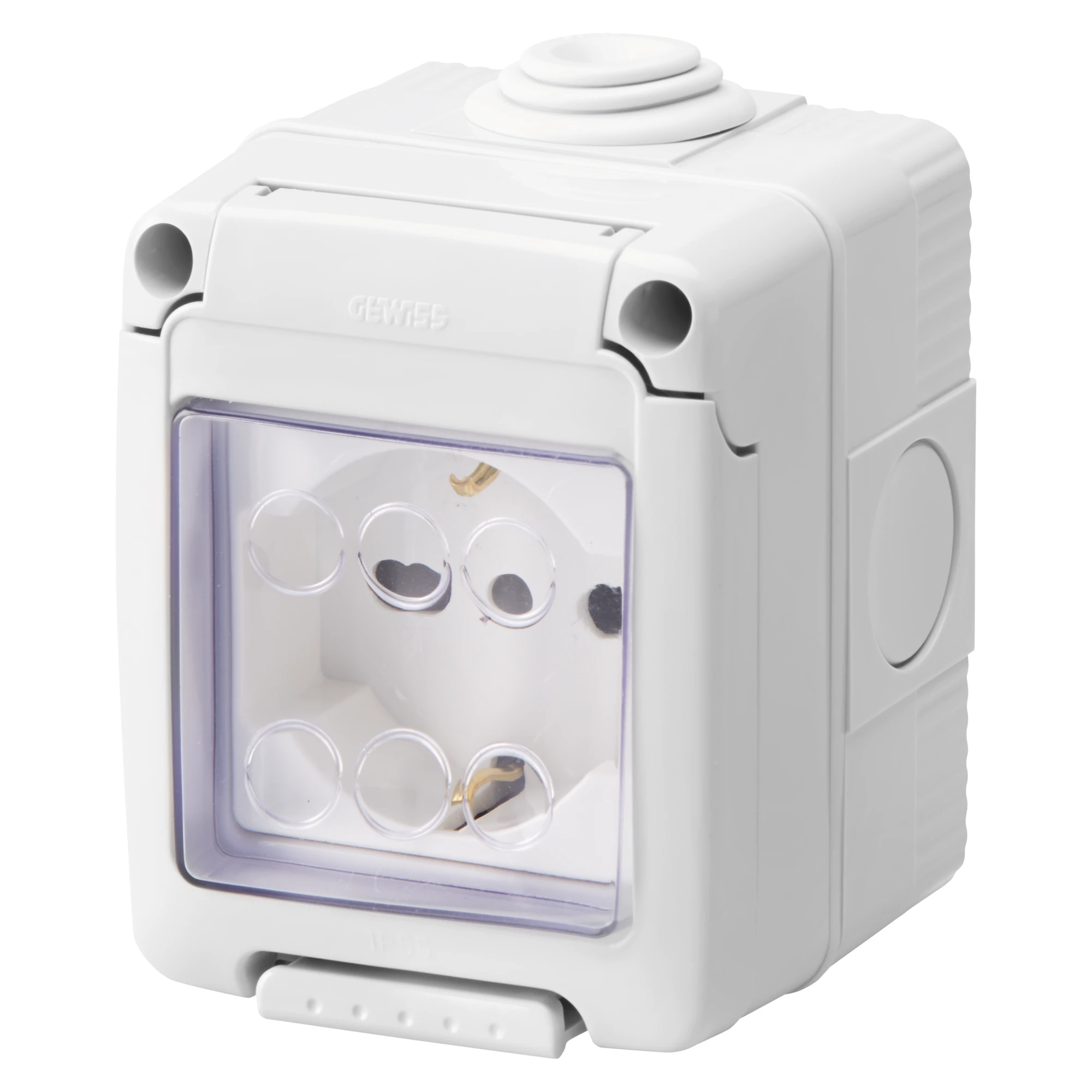 GEWISS GW27842 WATERTIGHT ENCLOSURE COMPLETE WITH SYSTEM DEVICES - WITH SOCKET-OUTLET 2P+E 16 A DUAL AMPERAGE - ITALIAN/GERMAN STANDARD - IP55 - GREY RAL 7035 (img_001) GEWISS GW27842 WATERTIGHT ENCLOSURE COMPLETE WITH SYSTEM DEVICES - WITH SOCKET-OUTLET 2P+E 16 A DUAL AMPERAGE - ITALIAN/GERMAN STANDARD - IP55 - GREY RAL 7035 (img_001)