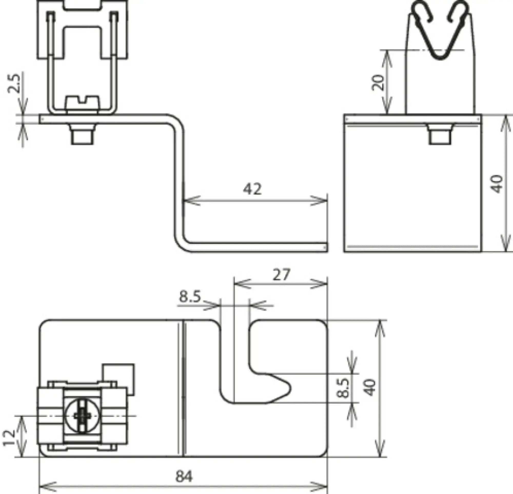 Dehn 223021 Roof conductor holder StSt f. trapezoid. tin roofs with DEHNgrip f. Rd 8mm (img_004) Dehn 223021 Roof conductor holder StSt f. trapezoid. tin roofs with DEHNgrip f. Rd 8mm (img_004)