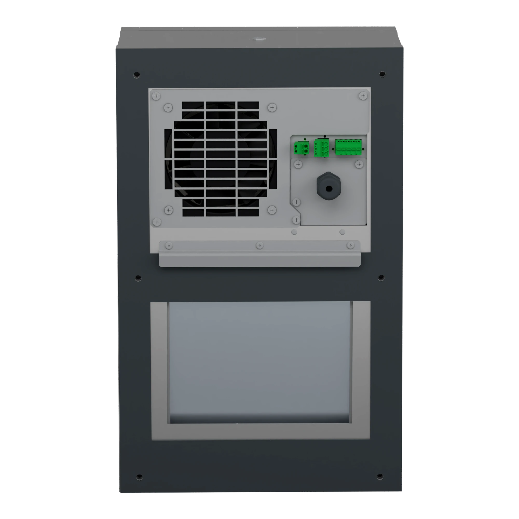 Schneider Electric NSYCUX600DG Wall-mounted cooling unit, networked, Climasys CU, stainless steel, 600W, 230V, 50/60Hz, IP55 (img_004) Schneider Electric NSYCUX600DG Wall-mounted cooling unit, networked, Climasys CU, stainless steel, 600W, 230V, 50/60Hz, IP55 (img_004)
