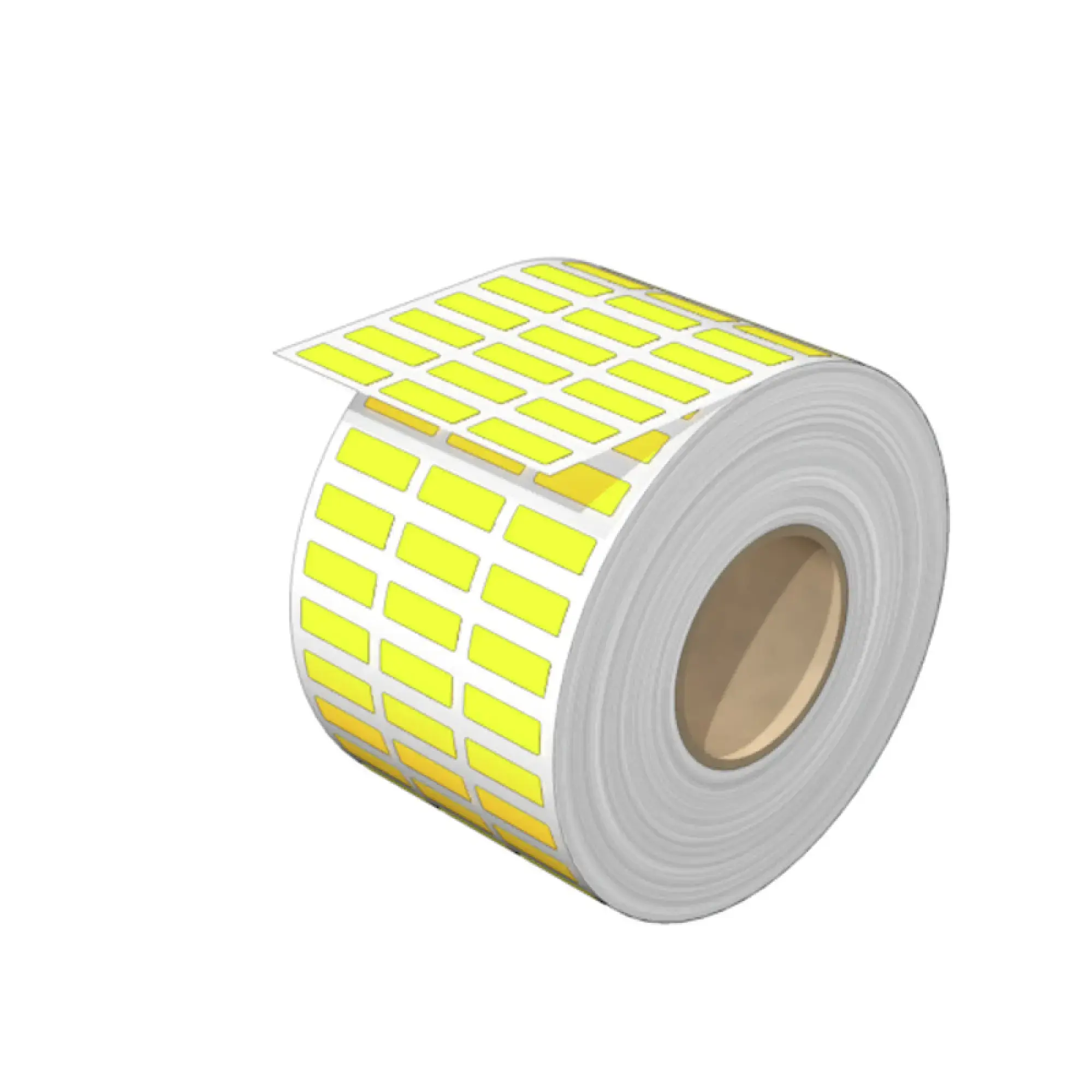 Weidmüller 2496780000 Device marking, Width: 17 mm, Polyester, yellow, Operating temperature range: -40...120 °C (img_001)