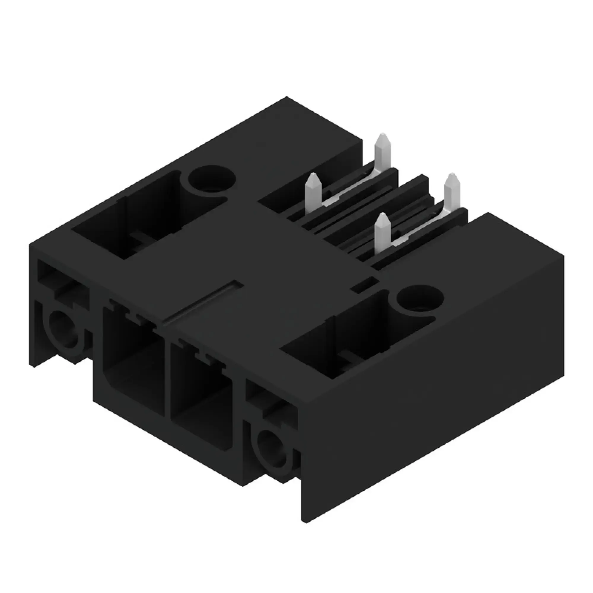 Weidmüller 2499540000 PCB connector (board connection), 630 V, 41 A, Pitch in mm: 7.62, Number of poles: 2, THT/THR solder connection, Box (img_001)
