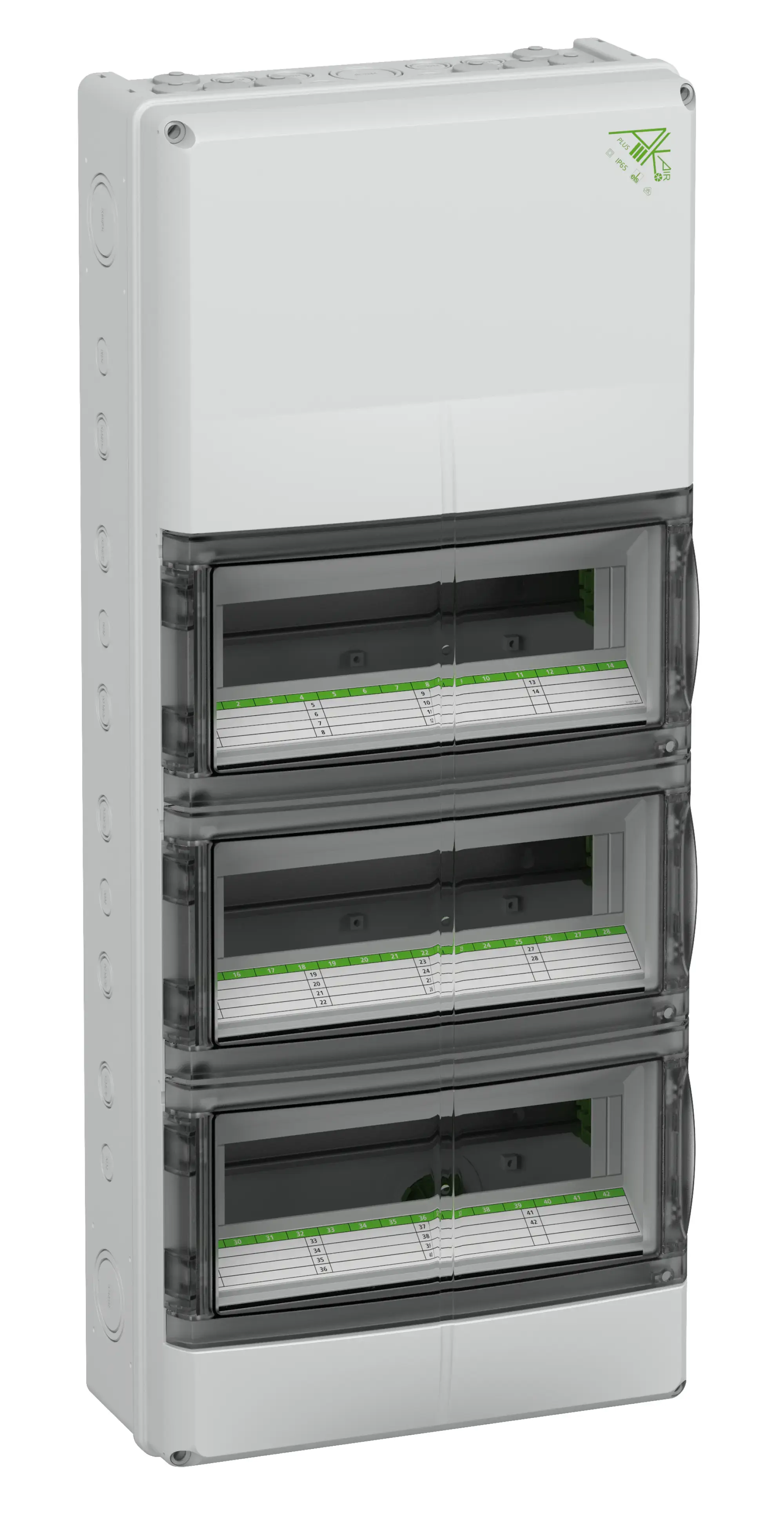 Spelsberg 73364211 Small distributions boards, grey, Type of protection IP65, 42 TE, Impact strength IK08, Protection class II, Rated voltage 400V AC, DLG, Halogen free (img_001)