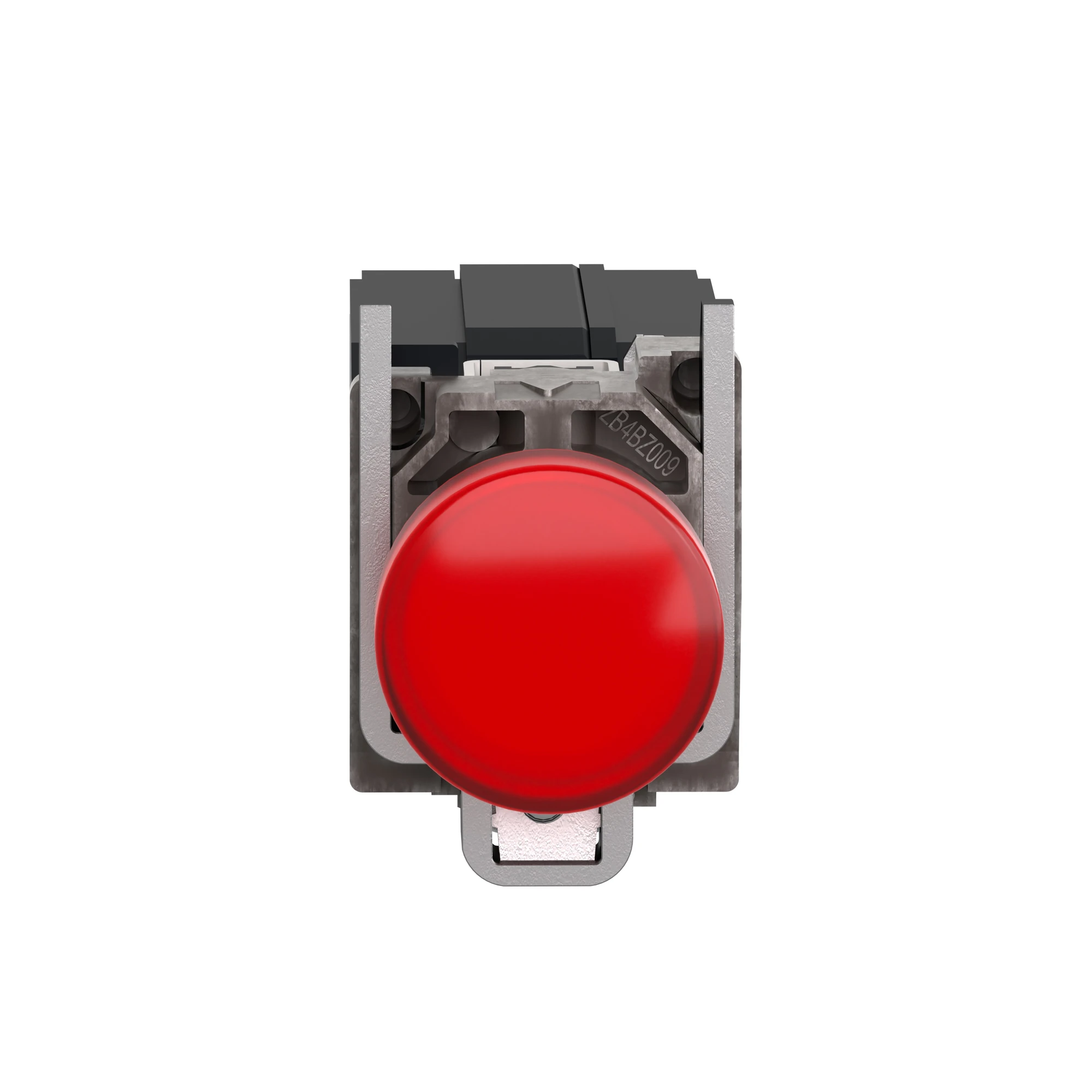 Schneider Electric XB4BV34 Signal lamp, Harmony XB4, metal, 22mm, red, with transformer, incandescent bulb BA9s, smooth dome, screw terminal, 120V AC (img_004)