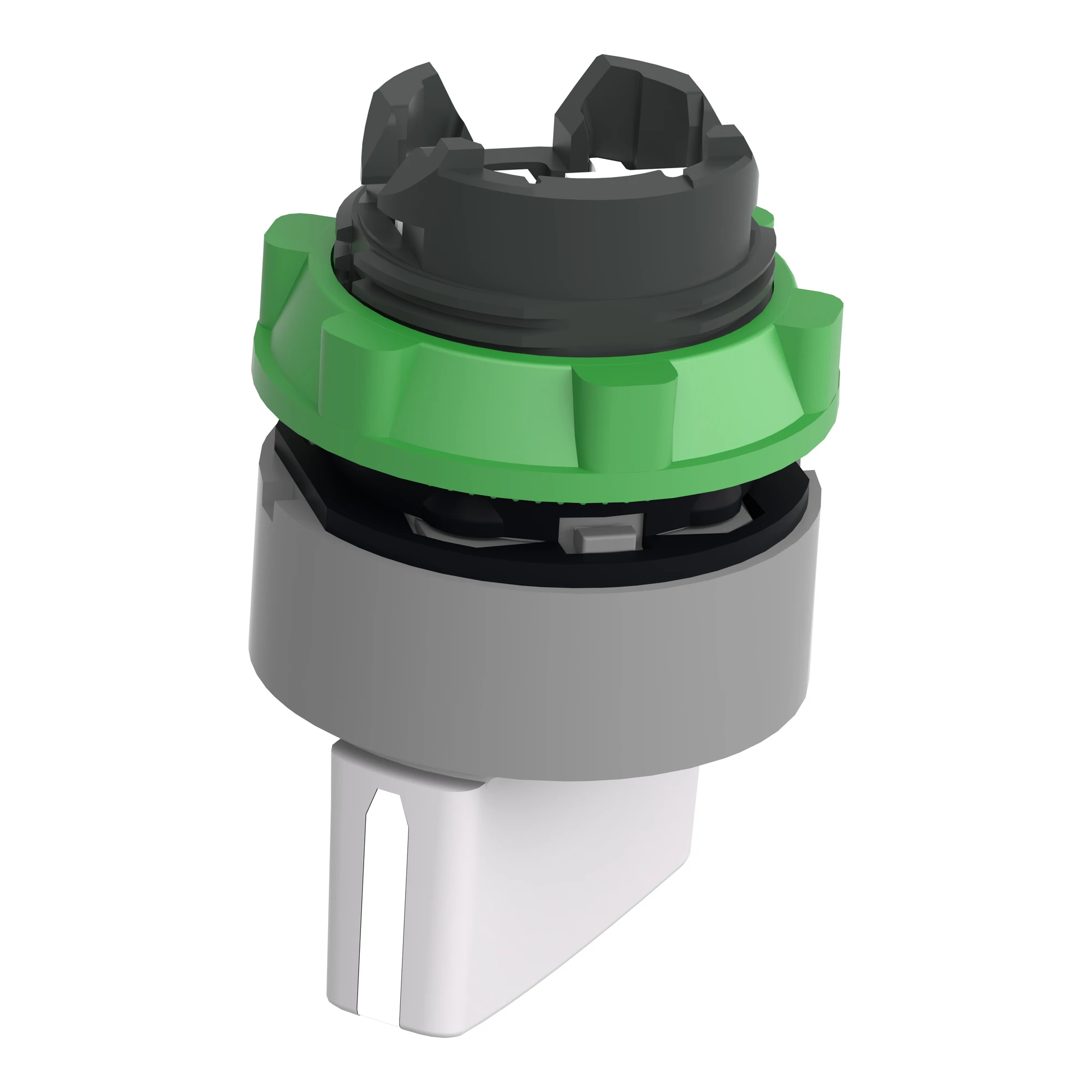 Schneider Electric ZB5AD401C0 Selector switch, front element, Harmony XB5, plastic, 22mm, light grey, white, 2 positions, momentary (img_007) Schneider Electric ZB5AD401C0 Selector switch, front element, Harmony XB5, plastic, 22mm, light grey, white, 2 positions, momentary (img_007)