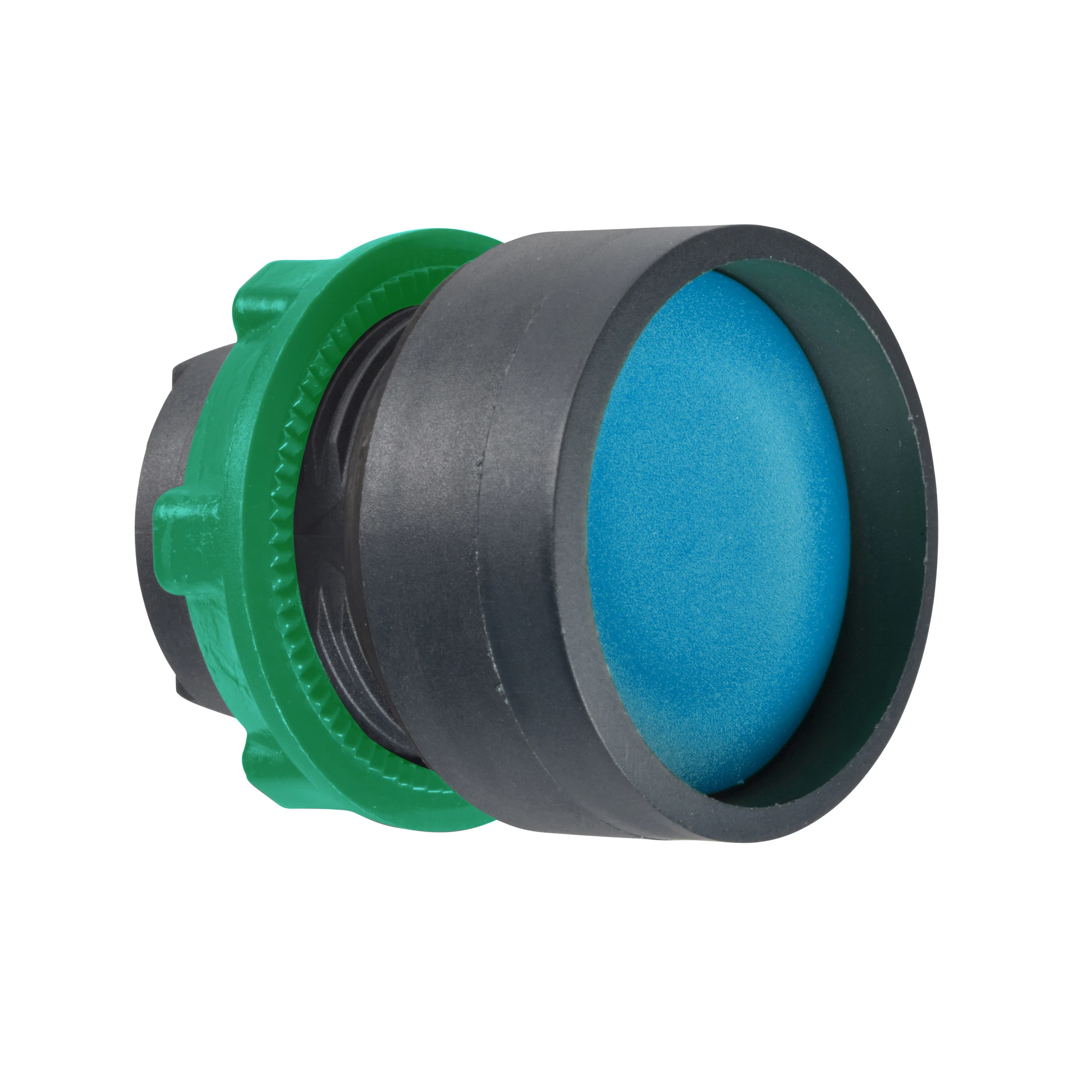 Schneider Electric ZB5AA66 Pushbutton, Front Element, Harmony XB5, Plastic, 22mm, Blue, Reset, Unlabeled, Momentary (img_001)