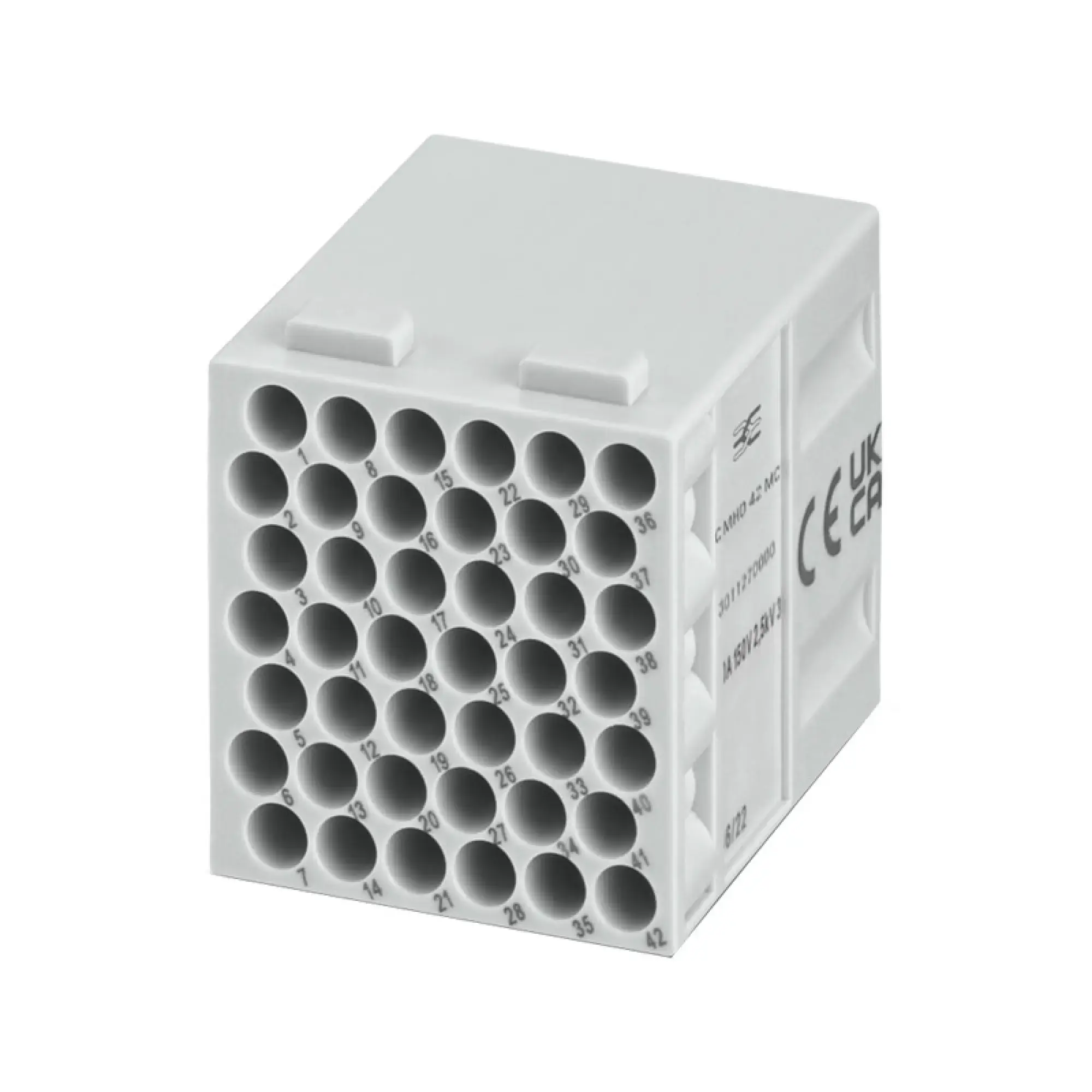 Weidmüller 3011270000 Module insert for industrial connector, 150 V, 10 A, Number of poles: 42, Crimp connection, Male, Required plug-in slots: 2 (img_001)