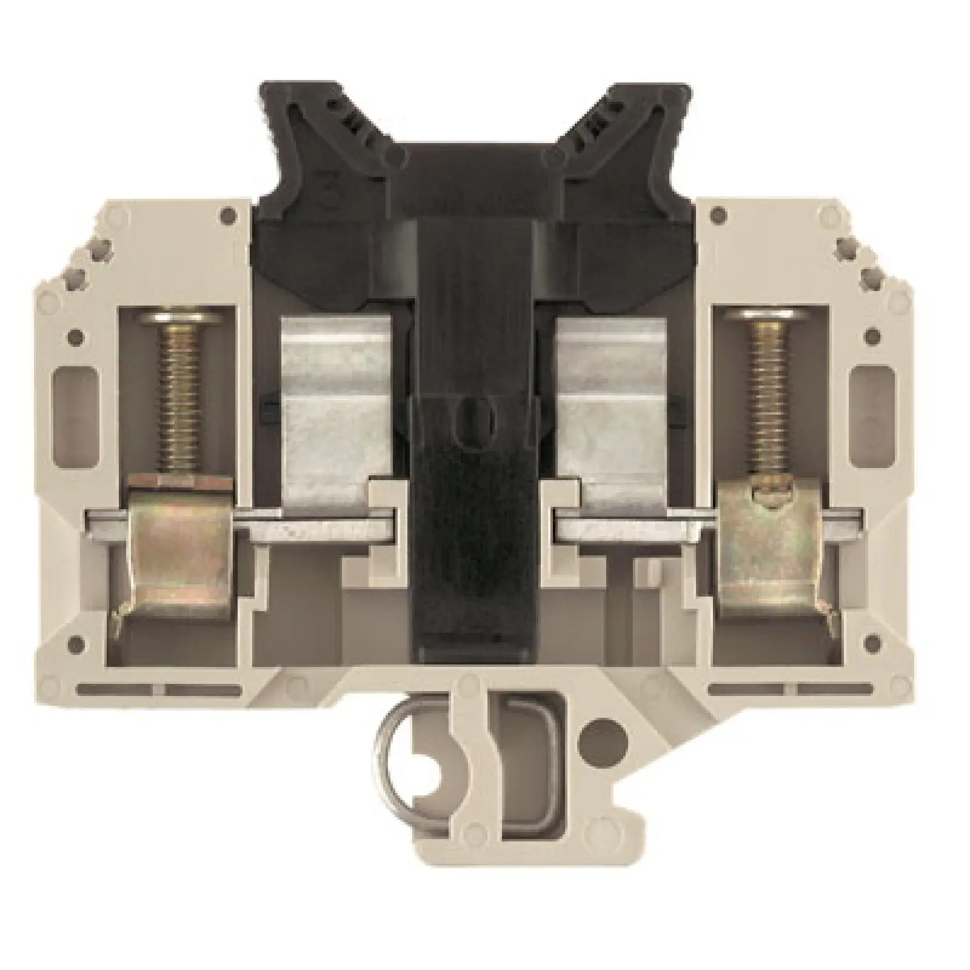 Weidmüller 9509570000 Fuse terminal, Screw connection, dark beige, 10 mm², 6.3 A, 440 V, Number of connections: 2, Number of levels: 1, TS 32 (img_001)