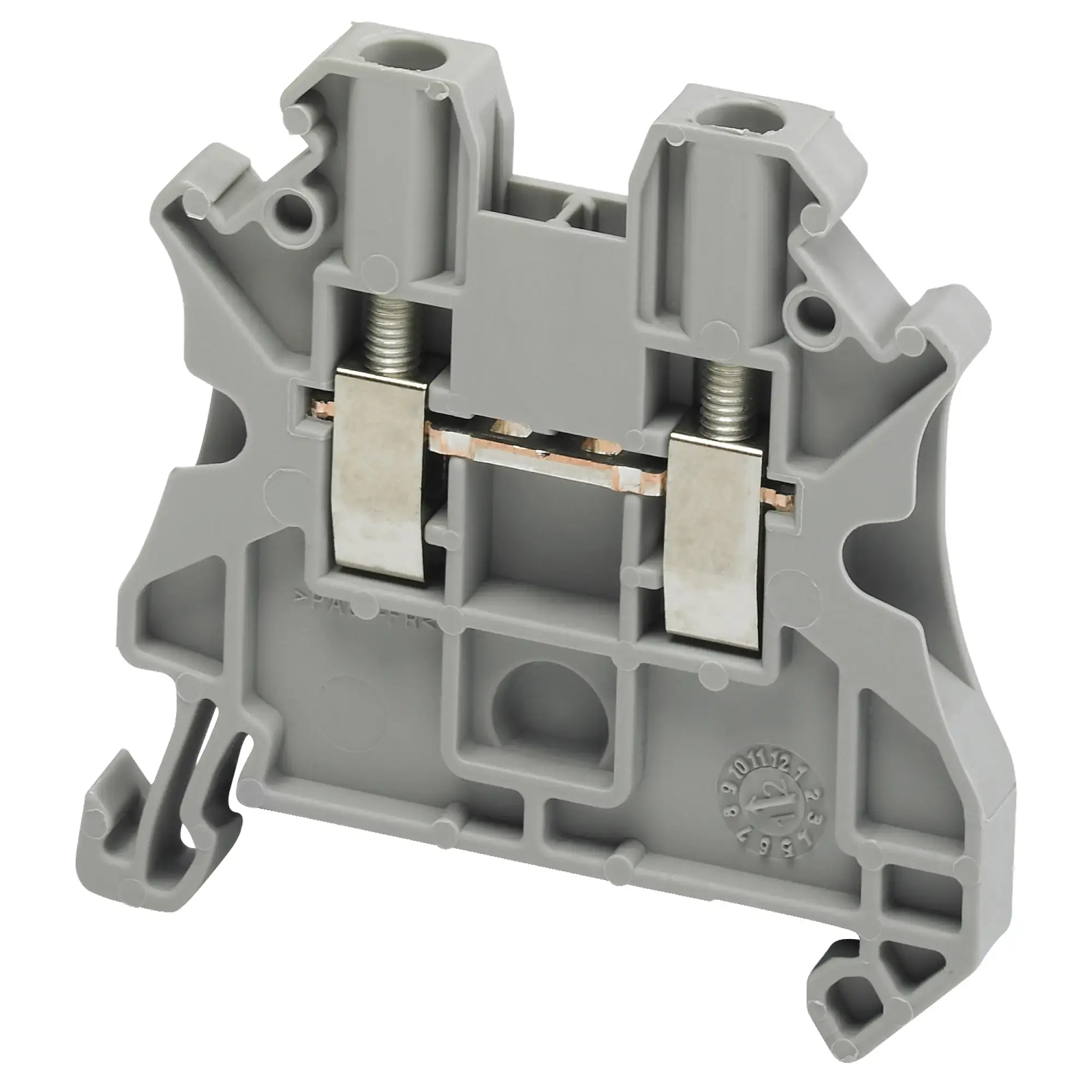 Schneider Electric NSYTRV22 Linergy Terminal Block for Feed-through, 2.5mm2, 24A, 1 Level, 1x1, Screw, Grey (img_002)