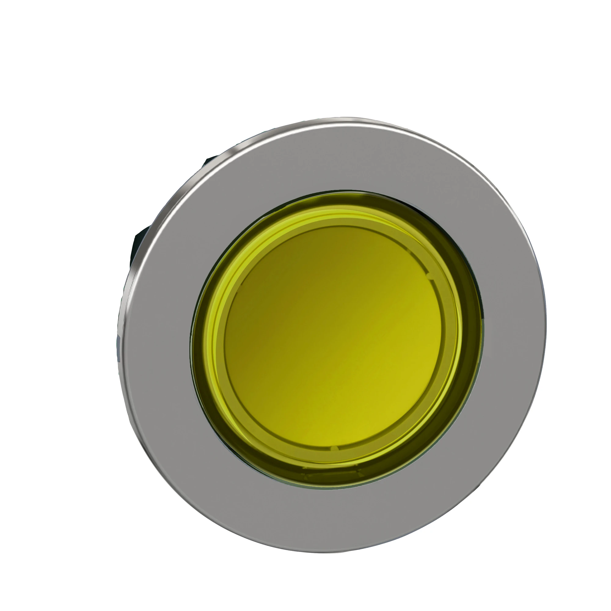 Schneider Electric ZB4FH083 Illuminated pushbutton, front element, Harmony XB4F, metal, 30mm, yellow, for universal LED, latching (img_002)