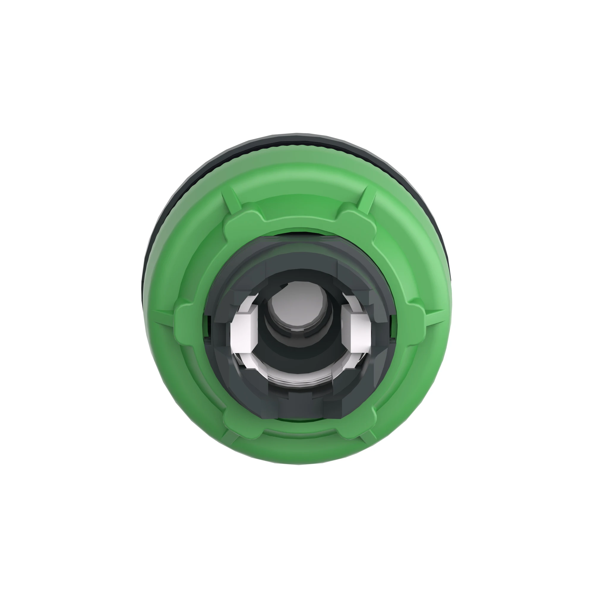 Schneider Electric ZB5FK1813 Illuminated Selector Switch, Front Element, Harmony XB5F, Plastic, 30mm, White, for Universal LED, 3 Positions, Momentary (img_002)