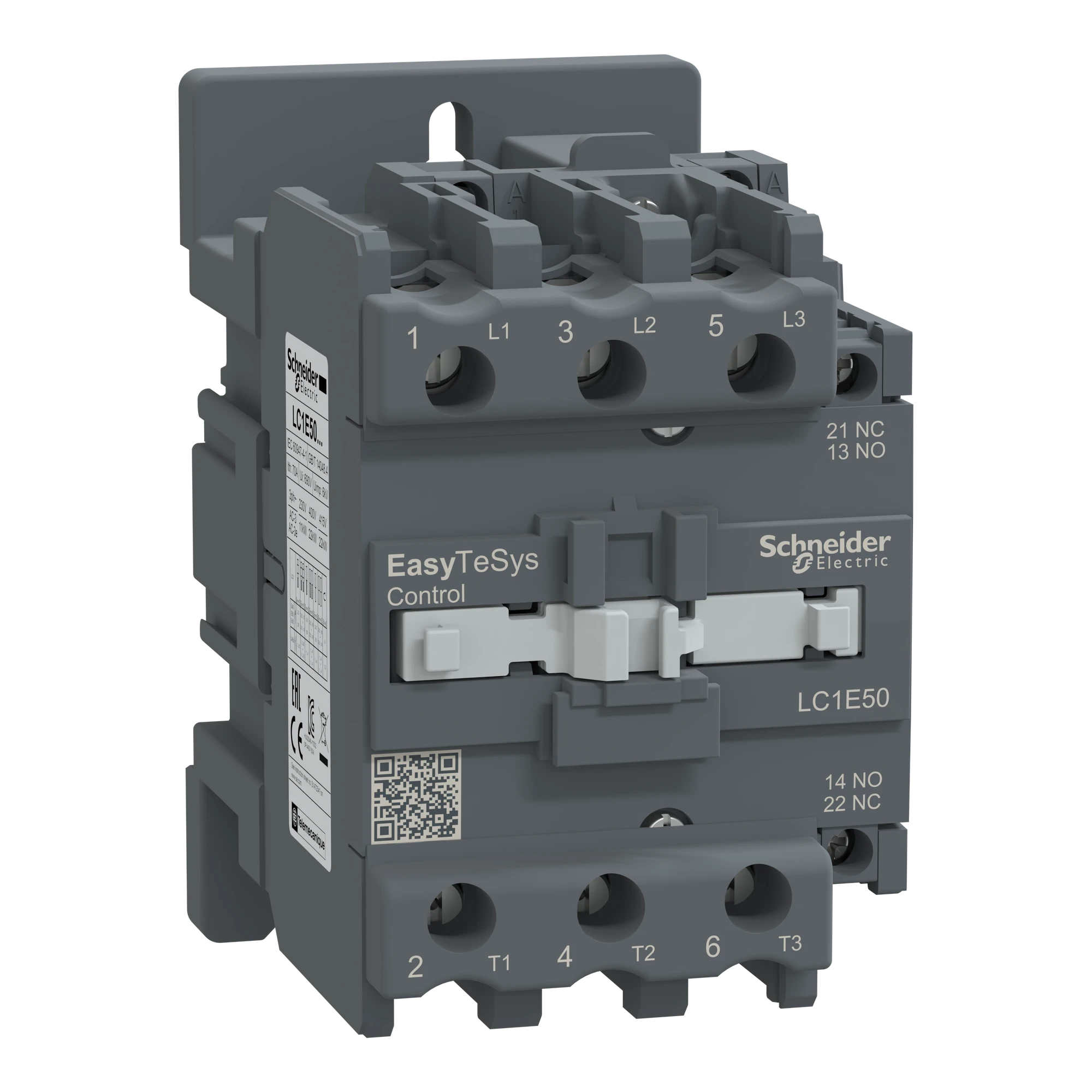 Schneider Electric LC1E50P7 Easy TeSys Leistungsschütz 3P 50A 1NO+1NC 230V AC 50/60Hz (img_001)