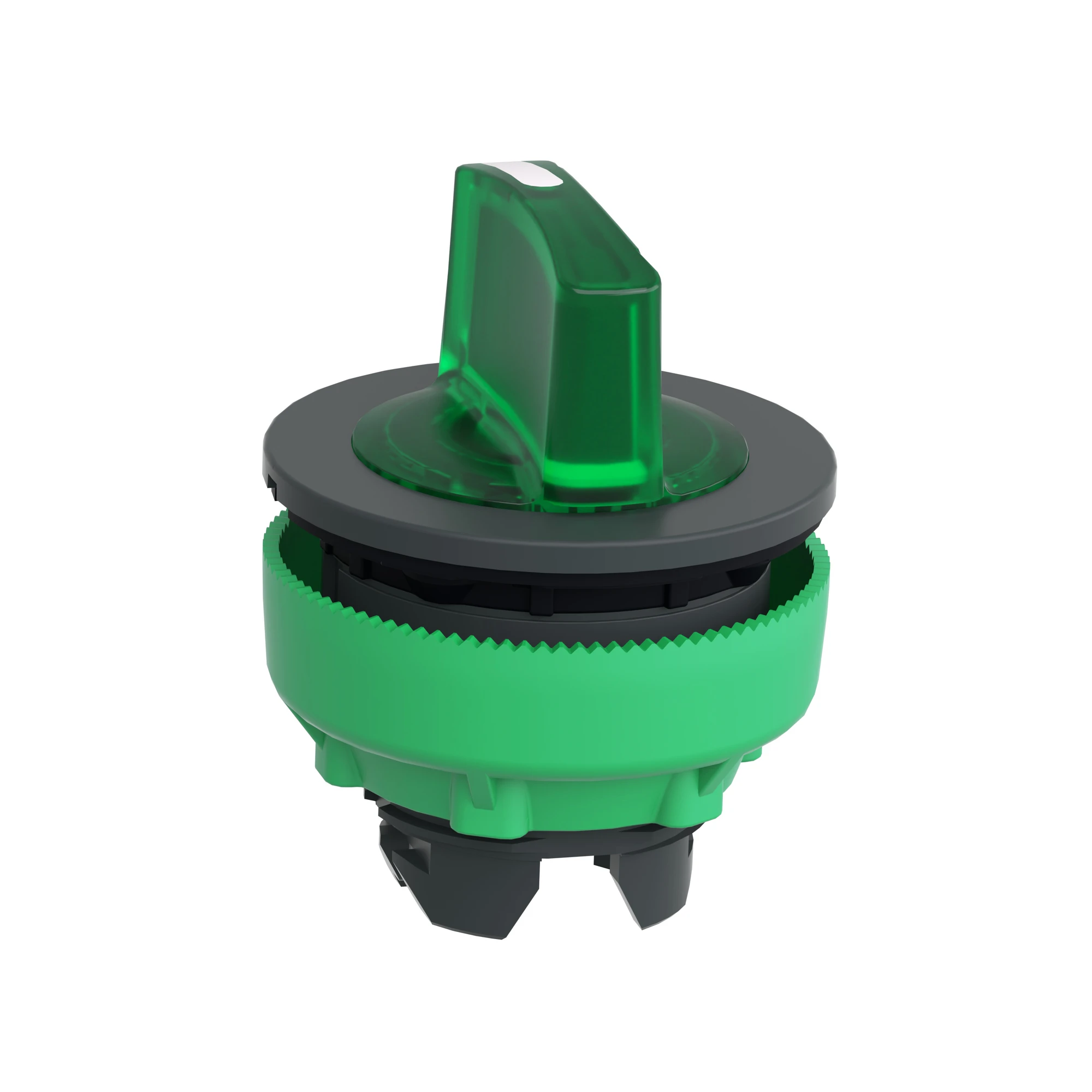Schneider Electric ZB5FK1733 Illuminated Selector Switch, Front Element, Harmony XB5F, Plastic, 30mm, Green, for Universal LED, 3 Positions, Momentary Left (img_005)