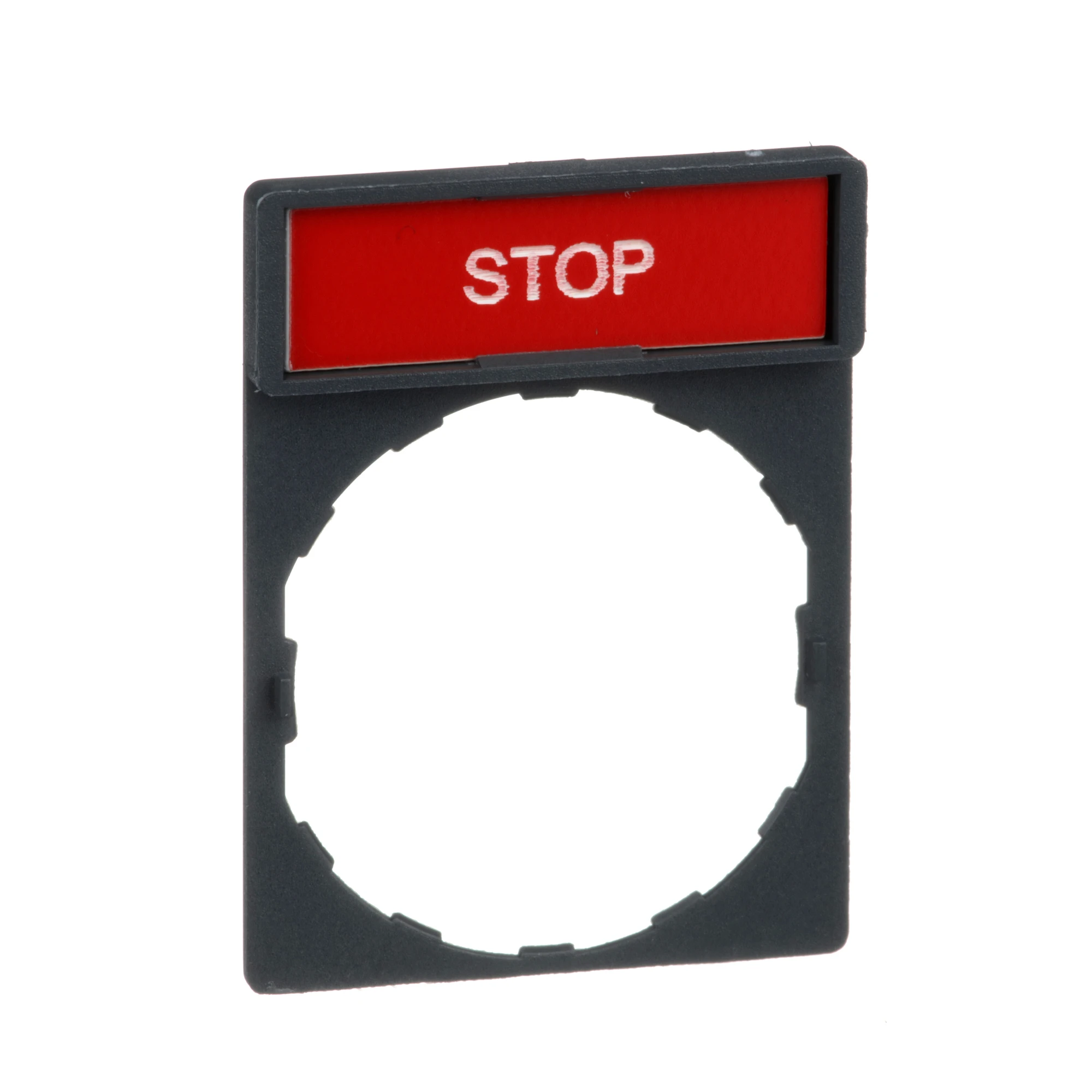 Schneider Electric ZBY2304 Label holder 30x40mm, for Ø 22 devices, w. STOP sign (img_004) Schneider Electric ZBY2304 Label holder 30x40mm, for Ø 22 devices, w. STOP sign (img_004)