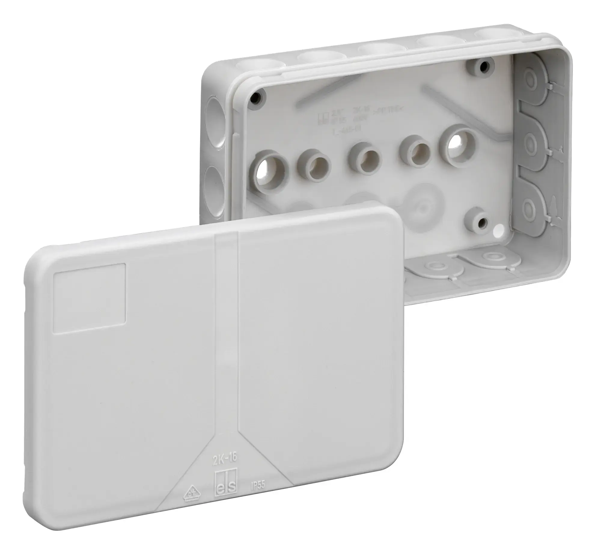 Spelsberg 34691601 Junction box, Type of protection IP55, Max. conductor cross section 2,5², Impact strength IK07, Protection class II, Ui 400V AC, VDE, Halogen free (img_001)