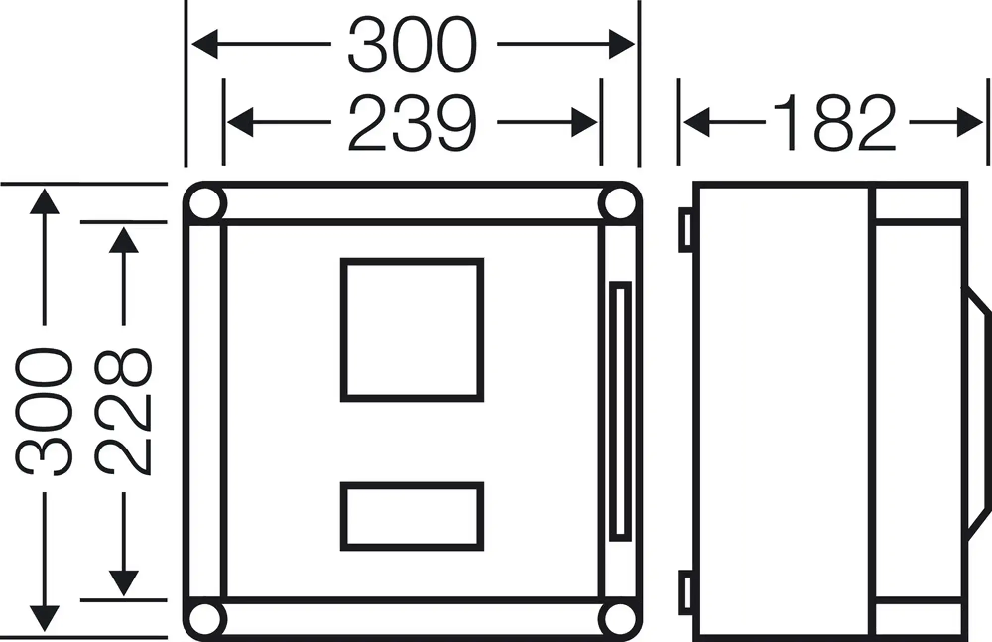 Hensel 20001381 Mi für Messgerät 96x96 mm, 4,5 TE, mit Tragschi. f. Sp.pfadsi., Scharnierd Mi 2230 (img_004) Hensel 20001381 Mi für Messgerät 96x96 mm, 4,5 TE, mit Tragschi. f. Sp.pfadsi., Scharnierd Mi 2230 (img_004)