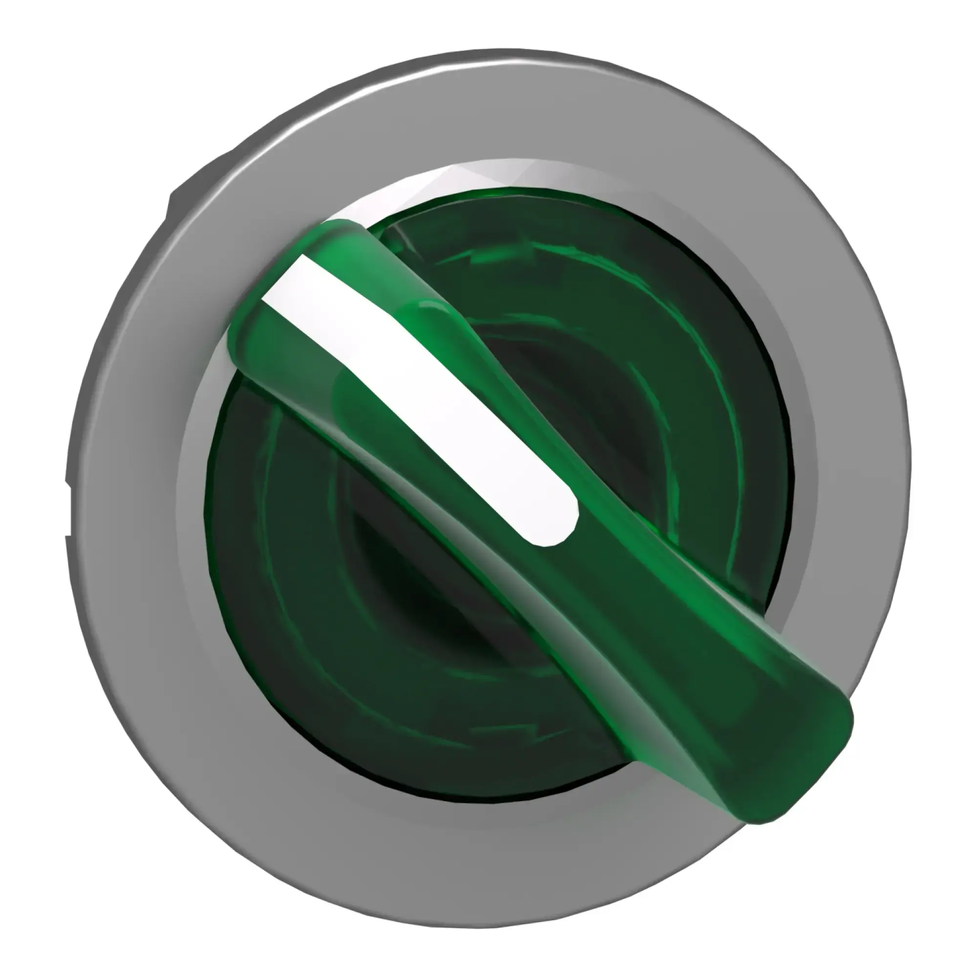 Schneider Electric ZB4FK1233 Illuminated Selector Switch, Front Element, Harmony XB4F, Metal, 30mm, Green, for Universal LED, 2 Positions, Latching (img_011)