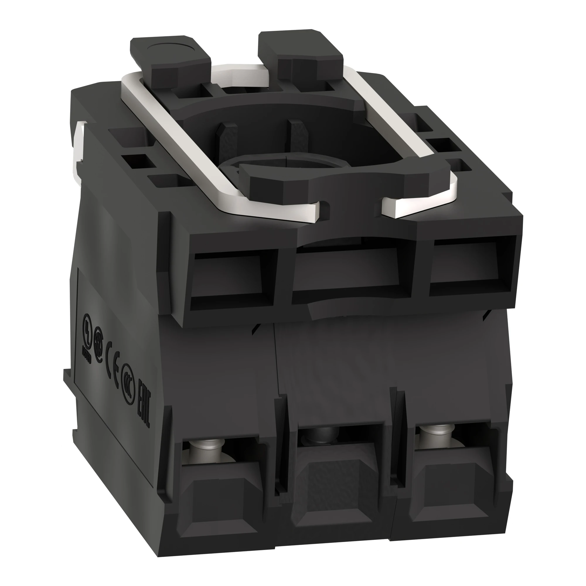 Schneider Electric ZB5AW065 Lamp socket with mounting flange, Harmony XB5, plastic, white, lamp BA9s, 1NC+1NO, 250V (img_005) Schneider Electric ZB5AW065 Lamp socket with mounting flange, Harmony XB5, plastic, white, lamp BA9s, 1NC+1NO, 250V (img_005)