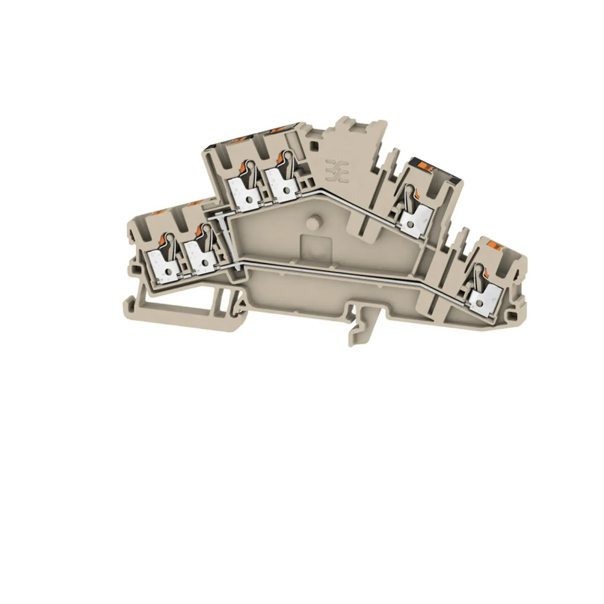 Weidmüller 2531310000 Multi-tier modular terminal, PUSH IN, dark beige, 2.5 mm², 800 V, 800 V, Number of connections: 6, Number of levels: 2, TS 35, V-0, Wemid (img_001) Weidmüller 2531310000 Multi-tier modular terminal, PUSH IN, dark beige, 2.5 mm², 800 V, 800 V, Number of connections: 6, Number of levels: 2, TS 35, V-0, Wemid (img_001)