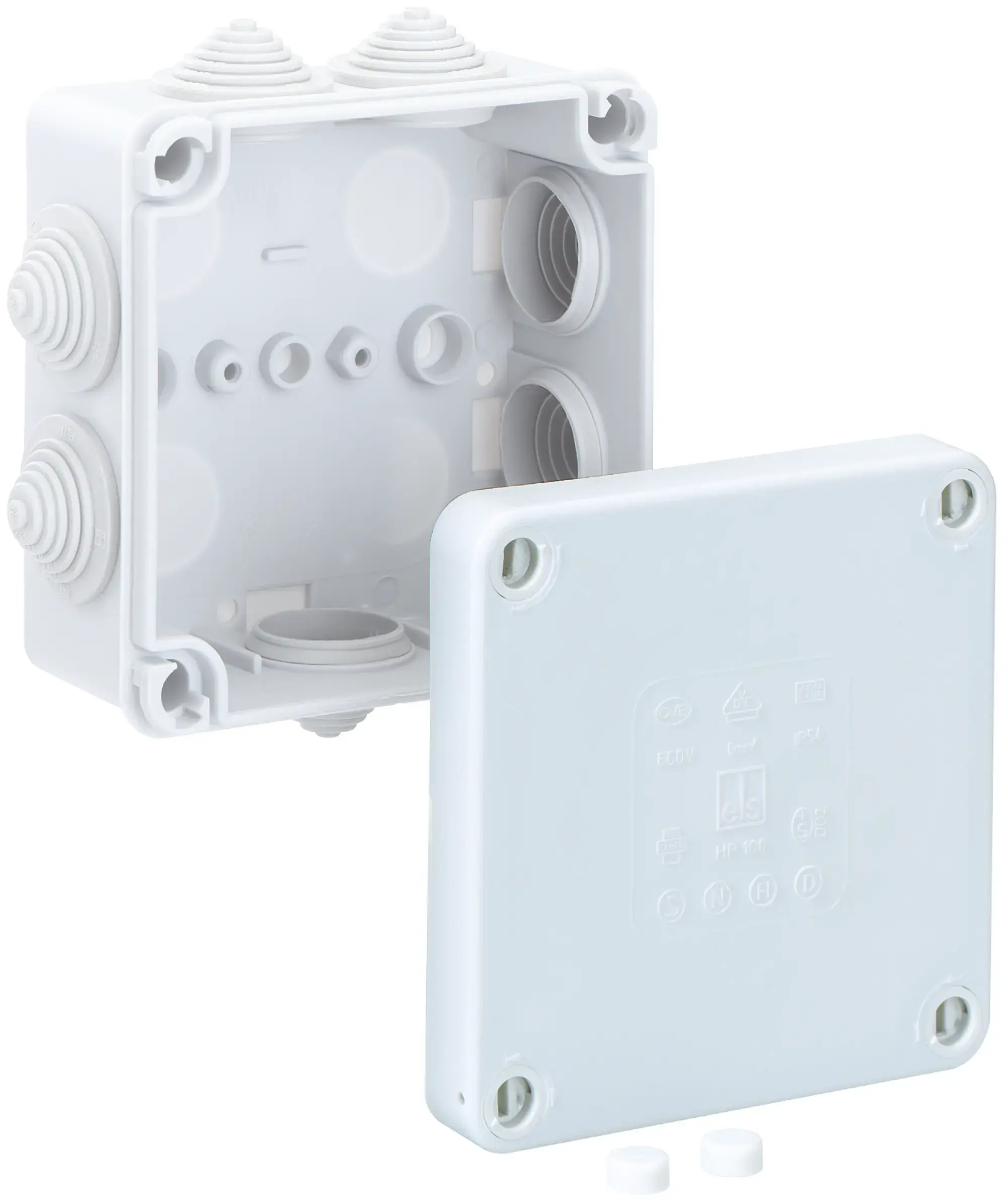 Spelsberg 32690001 Junction box, Type of protection IP55, Max. conductor cross section 6², Impact strength IK07, Protection class II, Ui 690V AC, VDE (img_001)