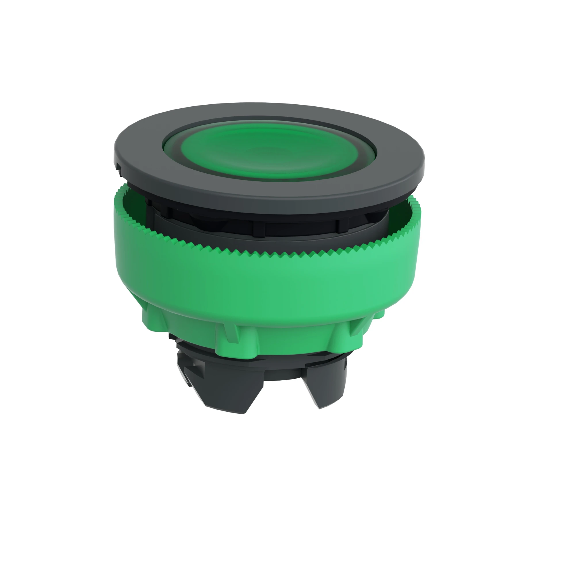 Schneider Electric ZB5FH033 Illuminated pushbutton, front element, Harmony XB5F, plastic, 30mm, green, unlabelled, for universal LED, latching (img_006)