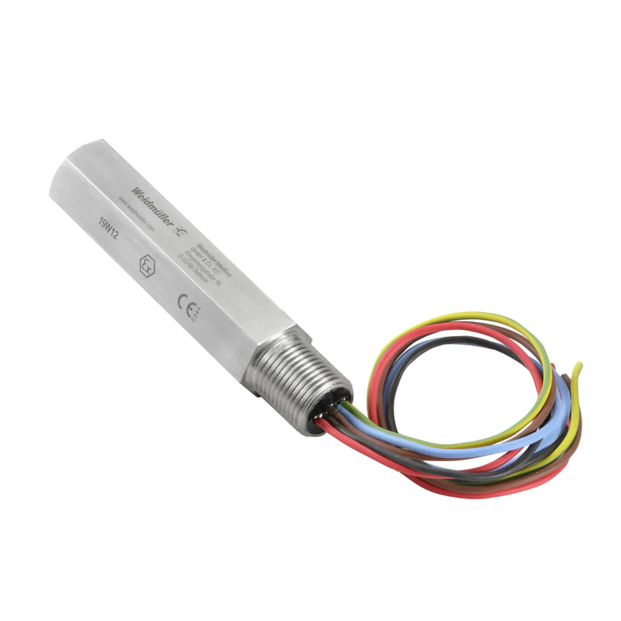 Weidmüller 2593130000 Surge voltage arrester (data networks/MCR-technology), Stainless steel screw mounting housing, 24 V, straight, 1/2" NPT (img_001)