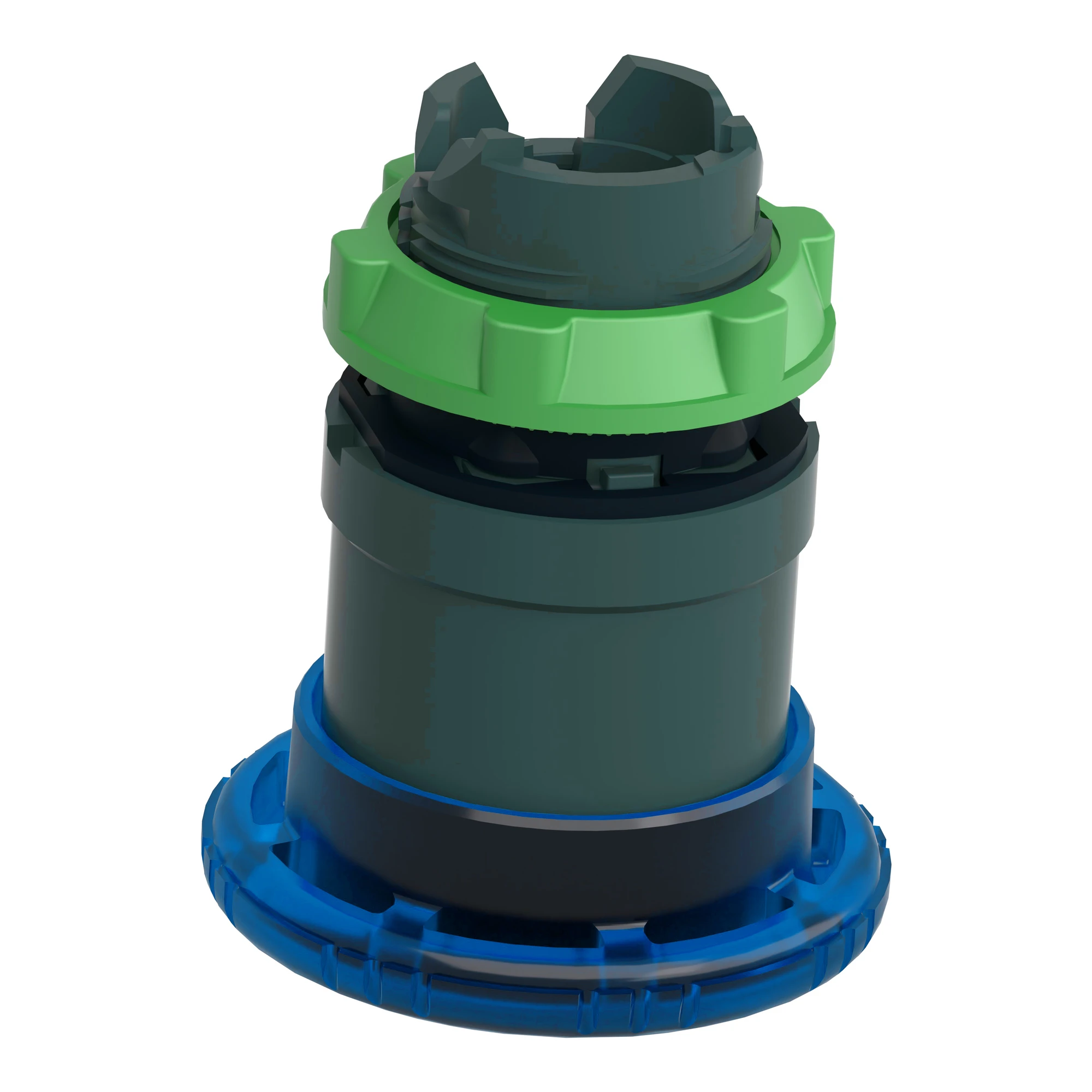 Schneider Electric ZB5AW763 Mushroom pushbutton, front element, Harmony XB5, plastic, 22mm, illuminated, blue, twist to release, for universal LED (img_007)