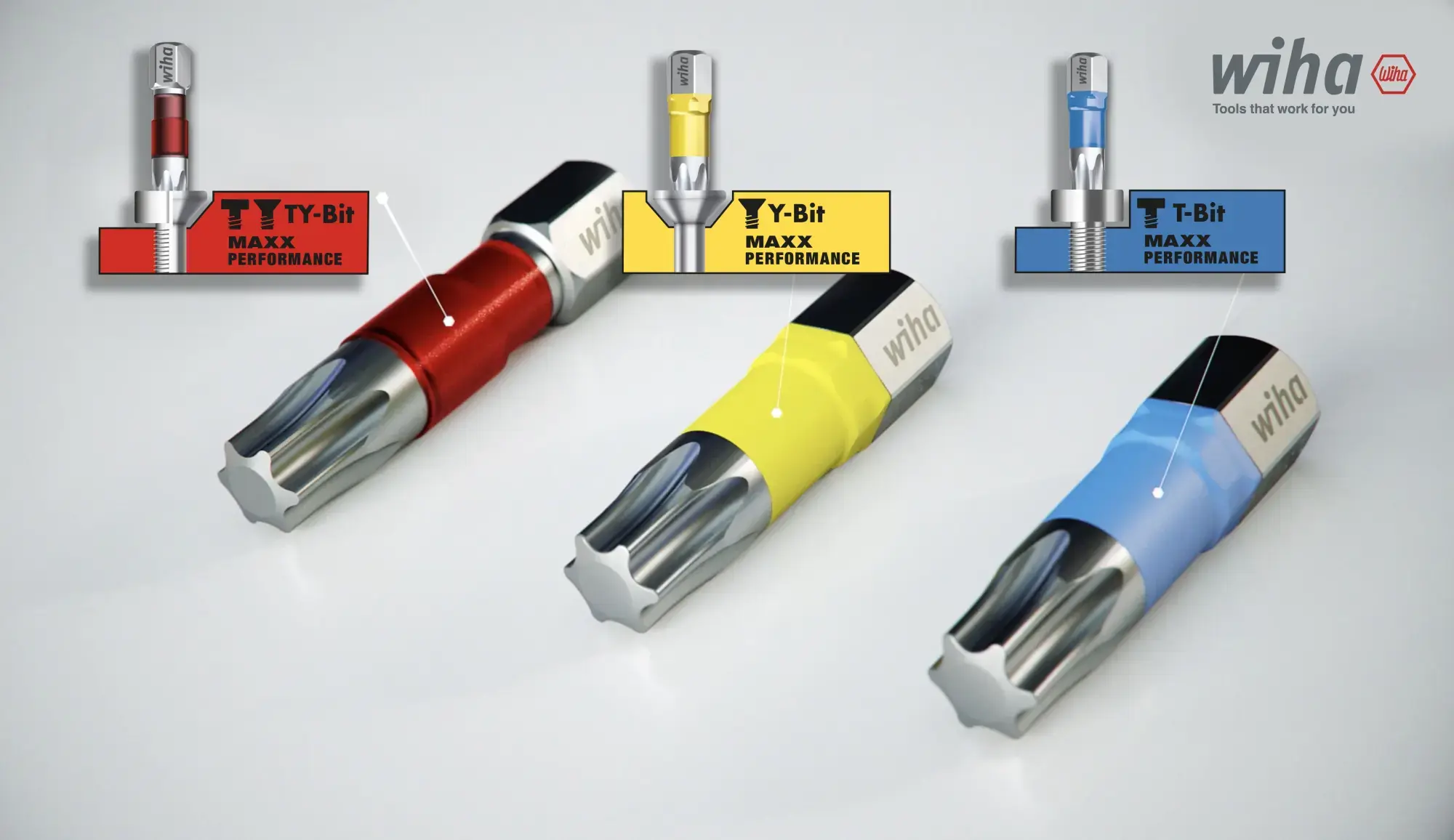 Wiha 41653 T bit set, 50 mm Hexagon (SW6) 5-pcs. 1/4" E6,3 in box (img_003)
