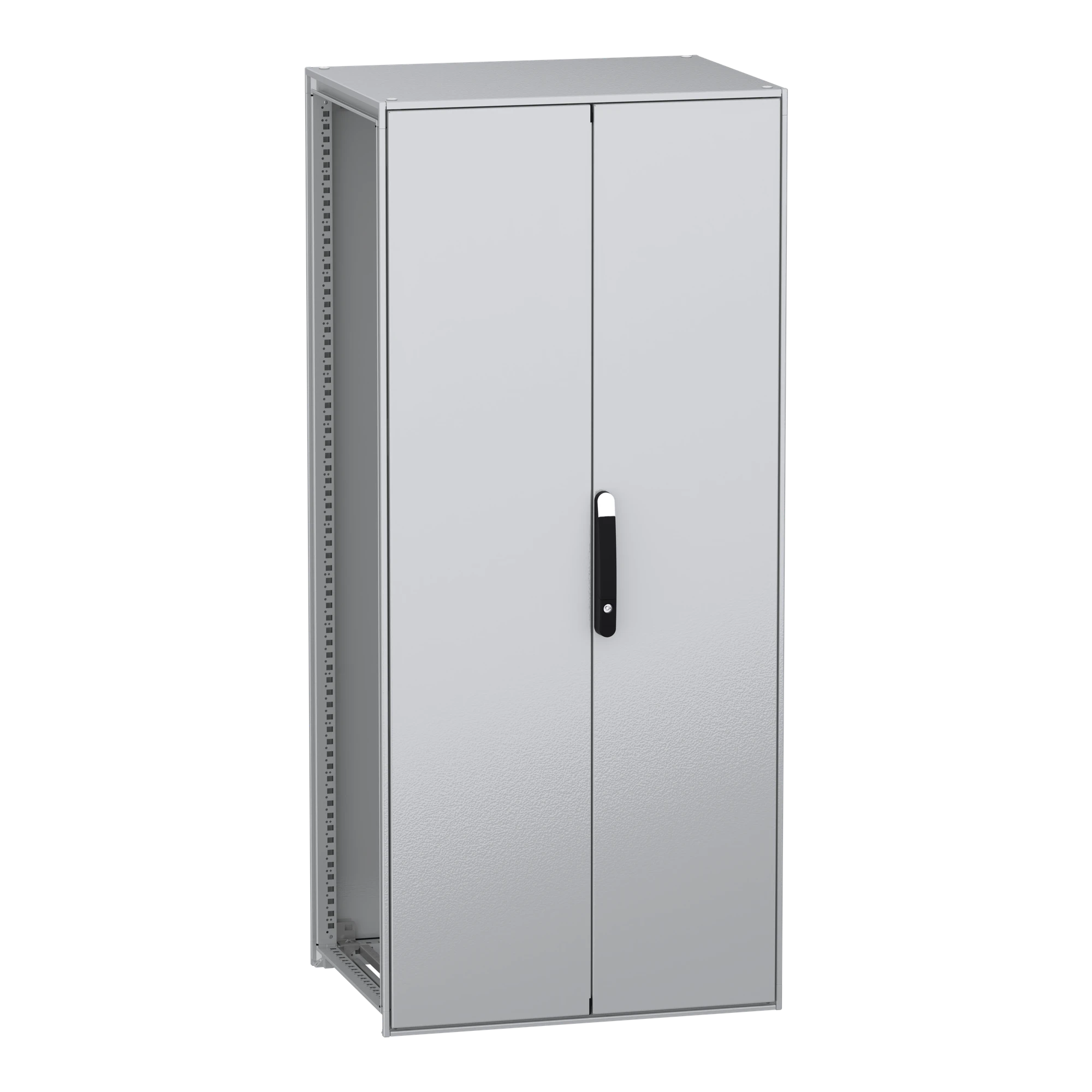 Schneider Electric NSYSFN188602D Freestanding Enclosure, PanelSeT SFN, made of decarbonized steel, without mounting plate, assembled, 1800x800x600mm, 2 doors, IP55 (img_001)
