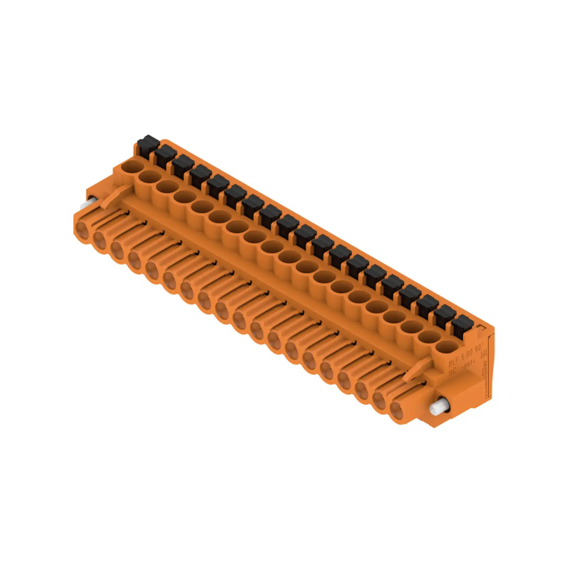 Weidmüller 1980820000 PCB connector (wire connection), 320 V, 24 A, Pitch in mm: 5.00, 3.31 mm², Number of poles: 19, PUSH IN with actuator, Box (img_001)