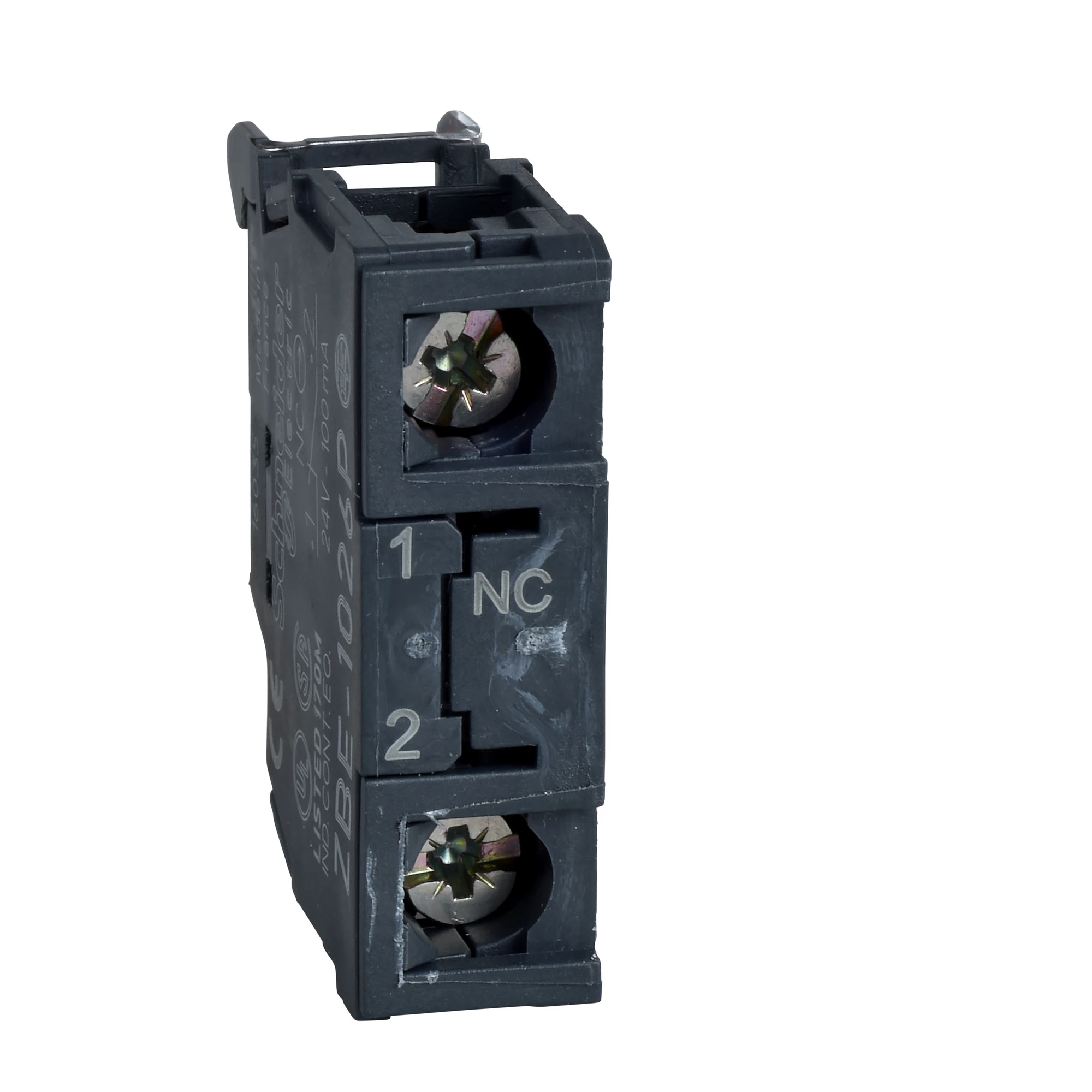 Schneider Electric ZBE1026P Auxiliary contact, contact block, Harmony XB4 and XB5, 22mm, 30mm, screw terminal, gold-plated, dust-proof, 1NO (img_001) Schneider Electric ZBE1026P Auxiliary contact, contact block, Harmony XB4 and XB5, 22mm, 30mm, screw terminal, gold-plated, dust-proof, 1NO (img_001)