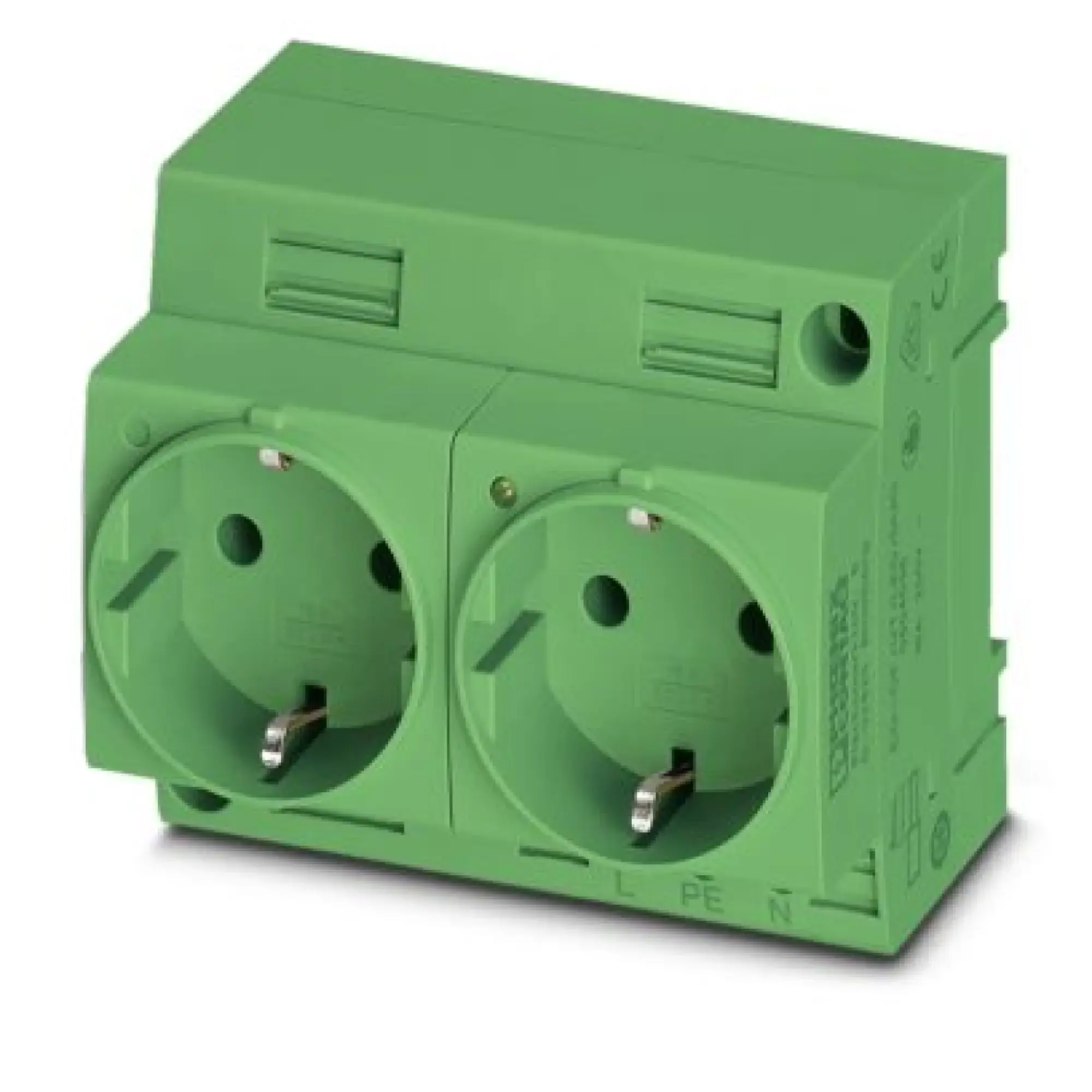 Phoenix Contact 0804037 Double socket EO-CF/UT/LED/DUO/GN (img_001) Phoenix Contact 0804037 Double socket EO-CF/UT/LED/DUO/GN (img_001)