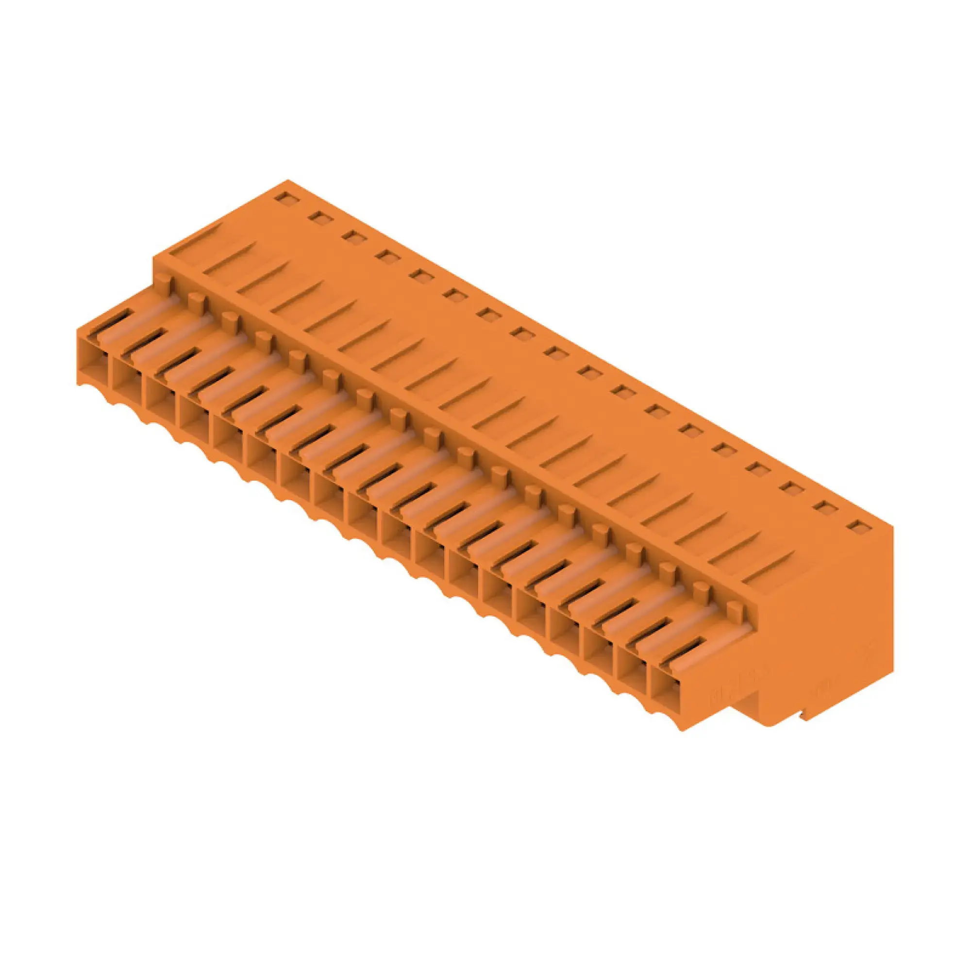 Weidmüller 1690350000 PCB connector (wire connection), 160 V, 14.5 A, Pitch in mm: 3.50, 1.5 mm², Number of poles: 18, Tension-clamp connection, Box BLZF 3.50/18/180 SN OR BX (img_001) Weidmüller 1690350000 PCB connector (wire connection), 160 V, 14.5 A, Pitch in mm: 3.50, 1.5 mm², Number of poles: 18, Tension-clamp connection, Box BLZF 3.50/18/180 SN OR BX (img_001)