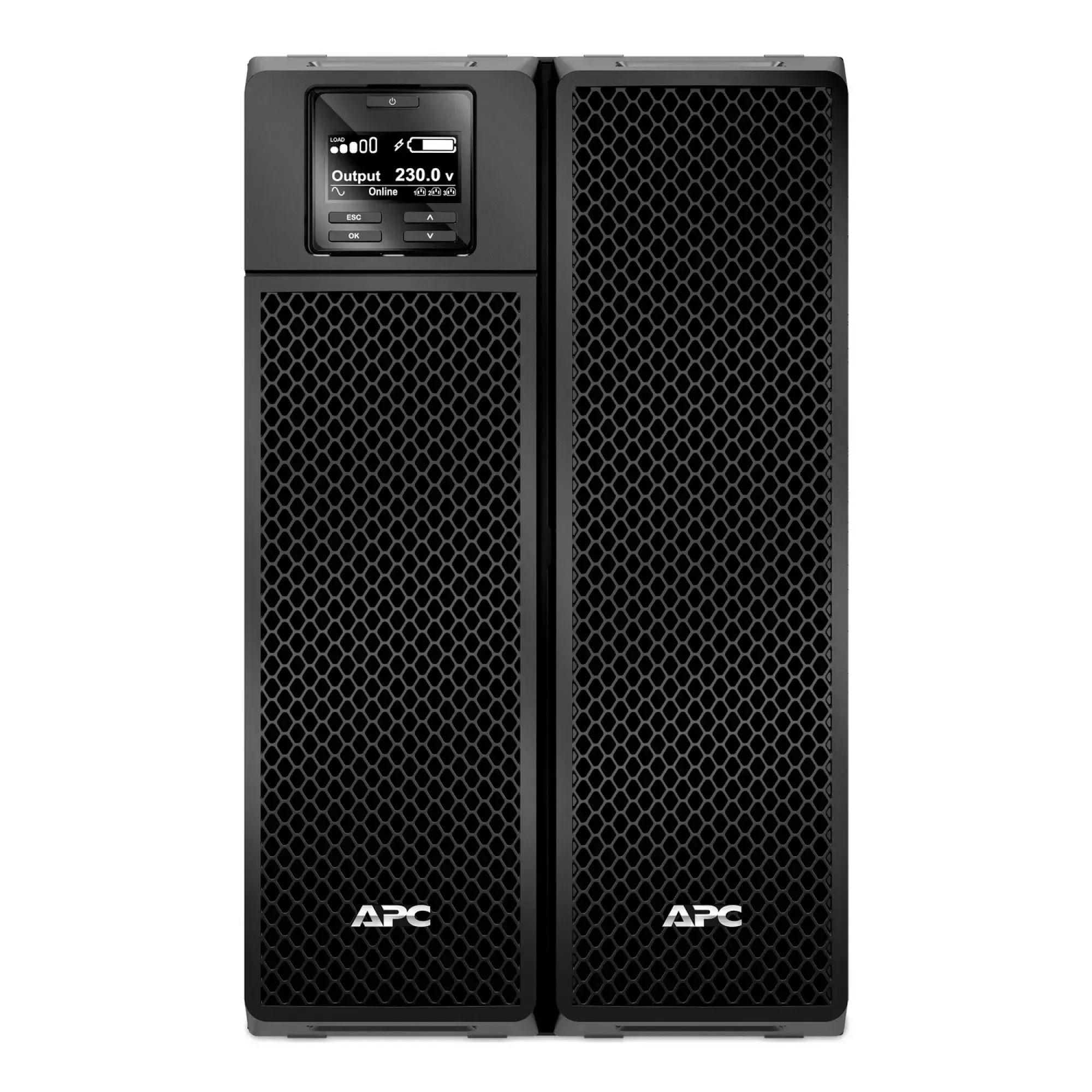 APC SRT8KXLI APC Smart-UPS On-Line, 8kVA/8kW, Tower, 230V/400V, 6x C13+4x C19 IEC Ausgänge, Netzwerkkarte+SmartSlot, verlängerte Laufzeit, ohne Rack-Einbausatz (img_005) APC SRT8KXLI APC Smart-UPS On-Line, 8kVA/8kW, Tower, 230V/400V, 6x C13+4x C19 IEC Ausgänge, Netzwerkkarte+SmartSlot, verlängerte Laufzeit, ohne Rack-Einbausatz (img_005)