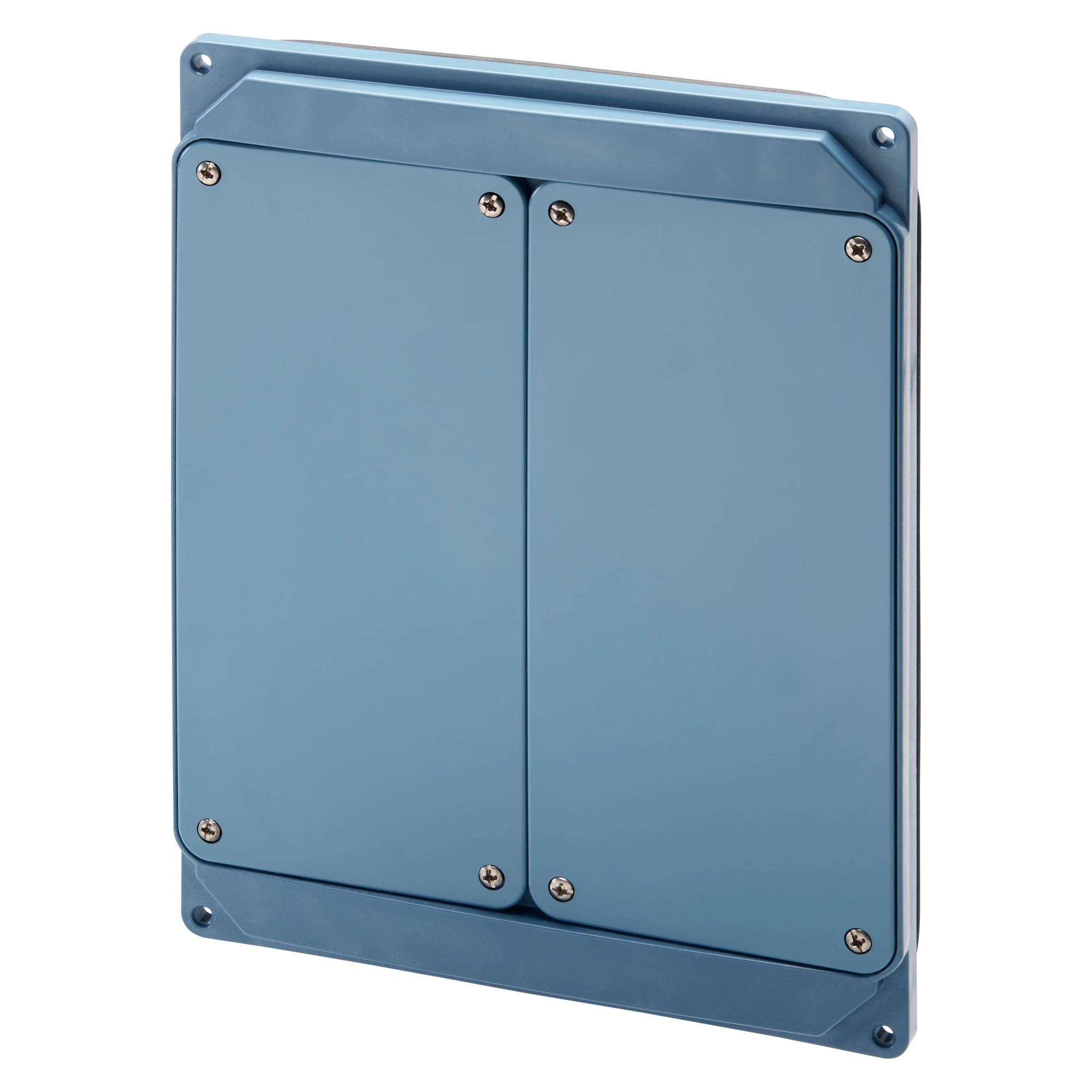 GEWISS GW68745A Flanschplatte 211x276x17mm fuer 2 IEC Steckdosen senkrecht schaltbar 16/32A blau (img_001)