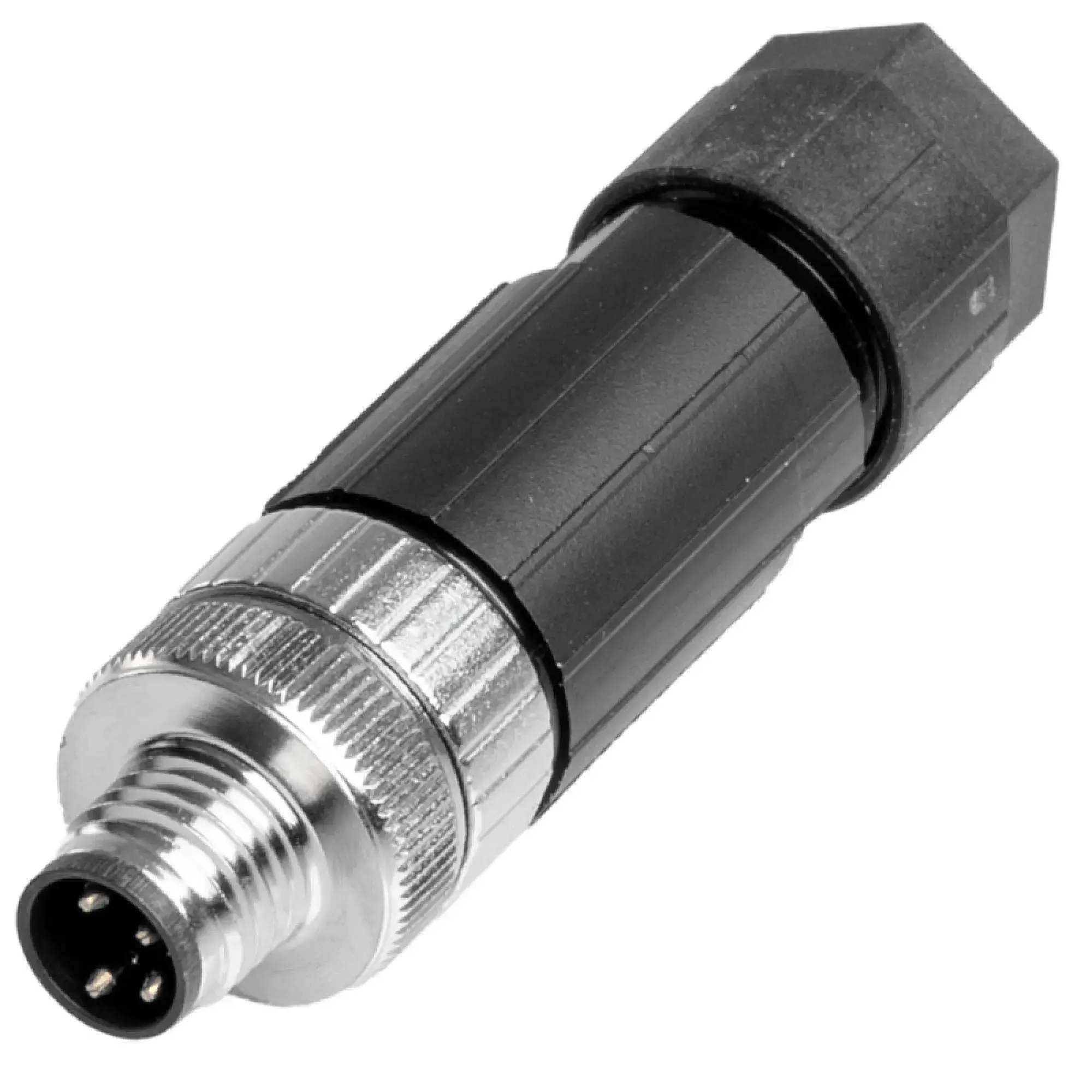 Weidmüller 3103330000 Round plug (field customisable), M8, none, M8, Number of poles: 4, IP67, Shield connection: No SAISGP-P-4A-3.5/5.5-M8 (img_001)