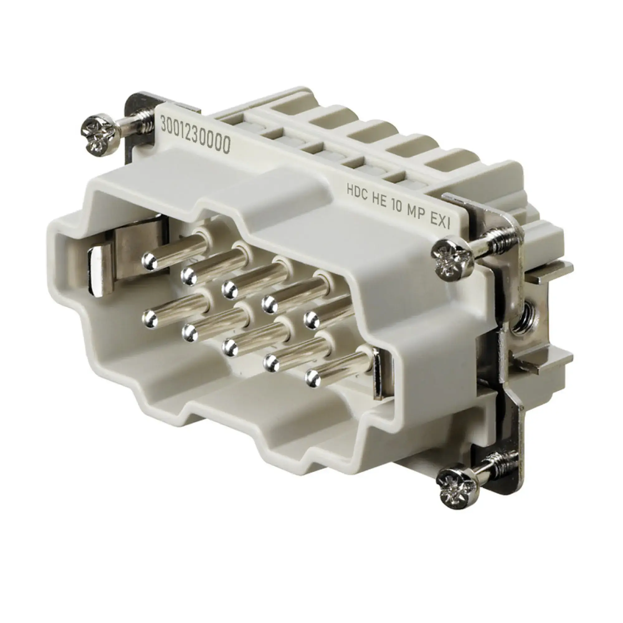 Weidmüller 3001230000 Contact insert (industry plug-in connectors), Male, 5 A, Number of poles: 10, PUSH IN, Size: 4 (img_001)