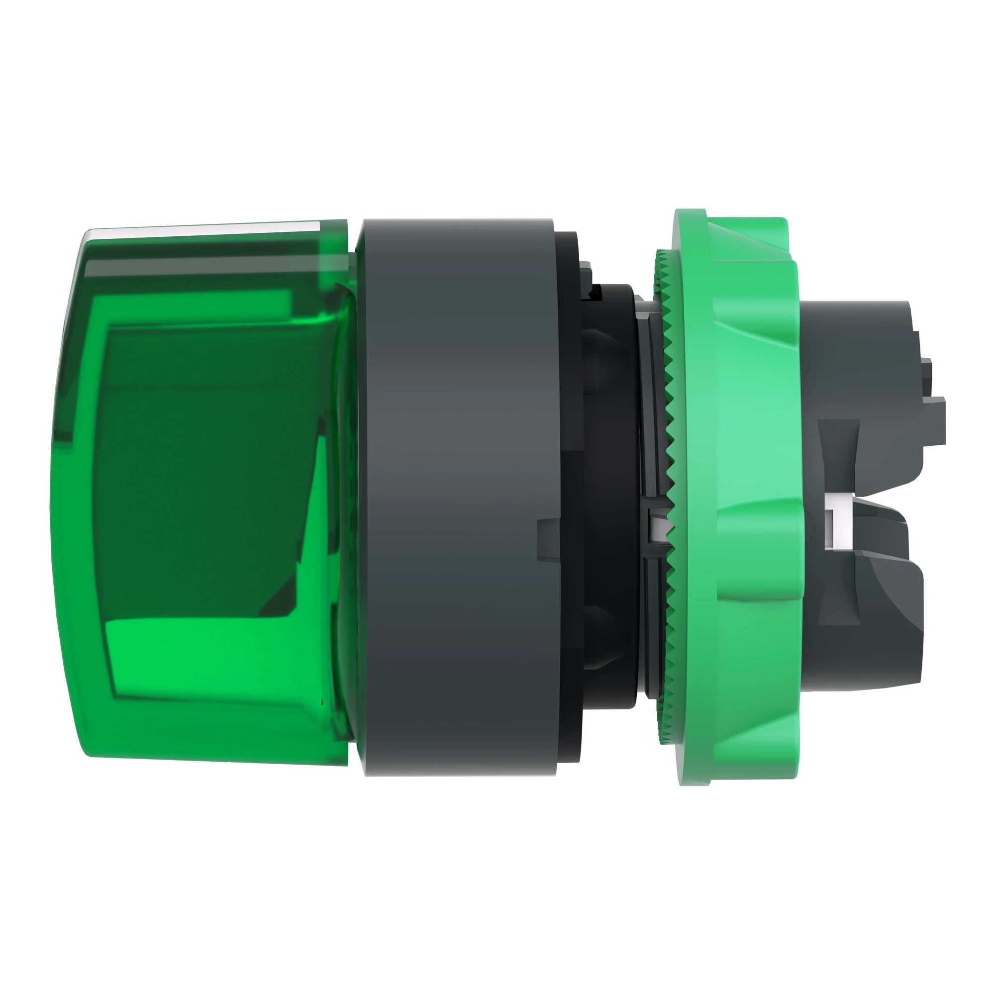 Schneider Electric ZB5AK1333 Pilot light selector switch, front element, Harmony XB5, plastic, 22mm, green, for universal LED, 3 positions, latching (img_003)