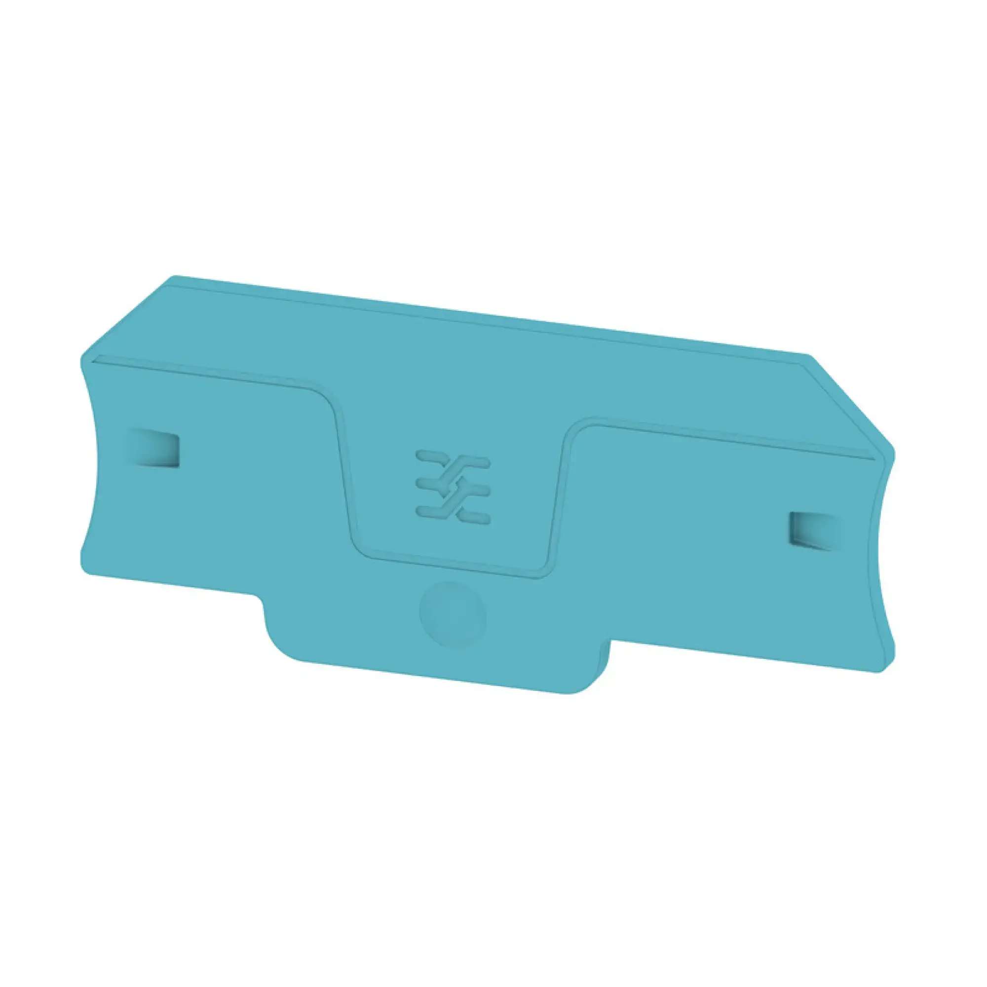 Weidmüller 2898900000 End plate (terminals), blue, Height: 71.6 mm, Width: 2 mm, V-0, Wemid (img_001)