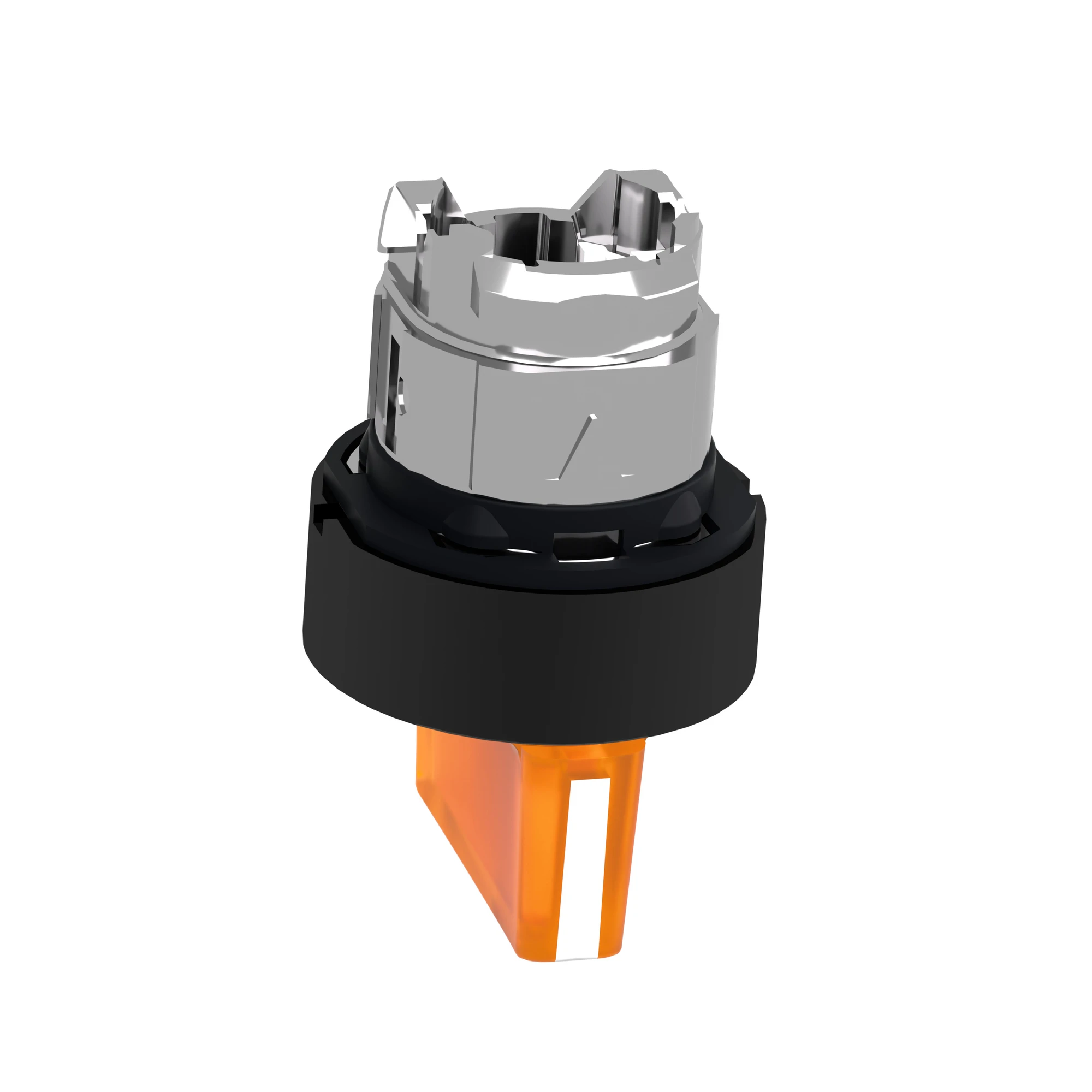 Schneider Electric ZB4BK18537 Illuminated Selector Switch, Front Element, Harmony XB4, Metal Black, 22mm, Orange, for Universal LED, 3 Positions, Momentary Right (img_008)