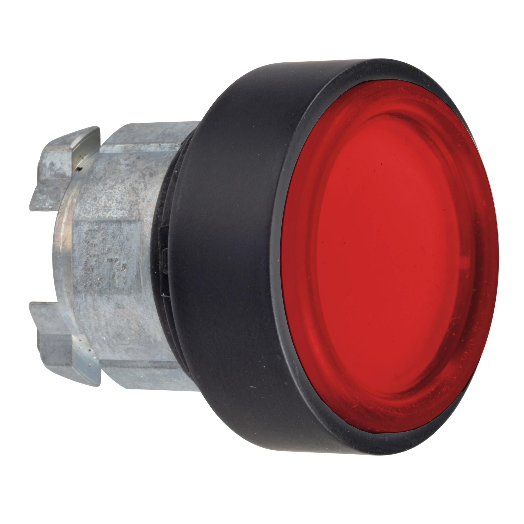 Schneider Electric ZB4BP4837 Push Button, Front Element, Harmony XB4, Black Metal, 22mm, Red, Momentary, with Protective Cover, For Insert Labels (img_001)