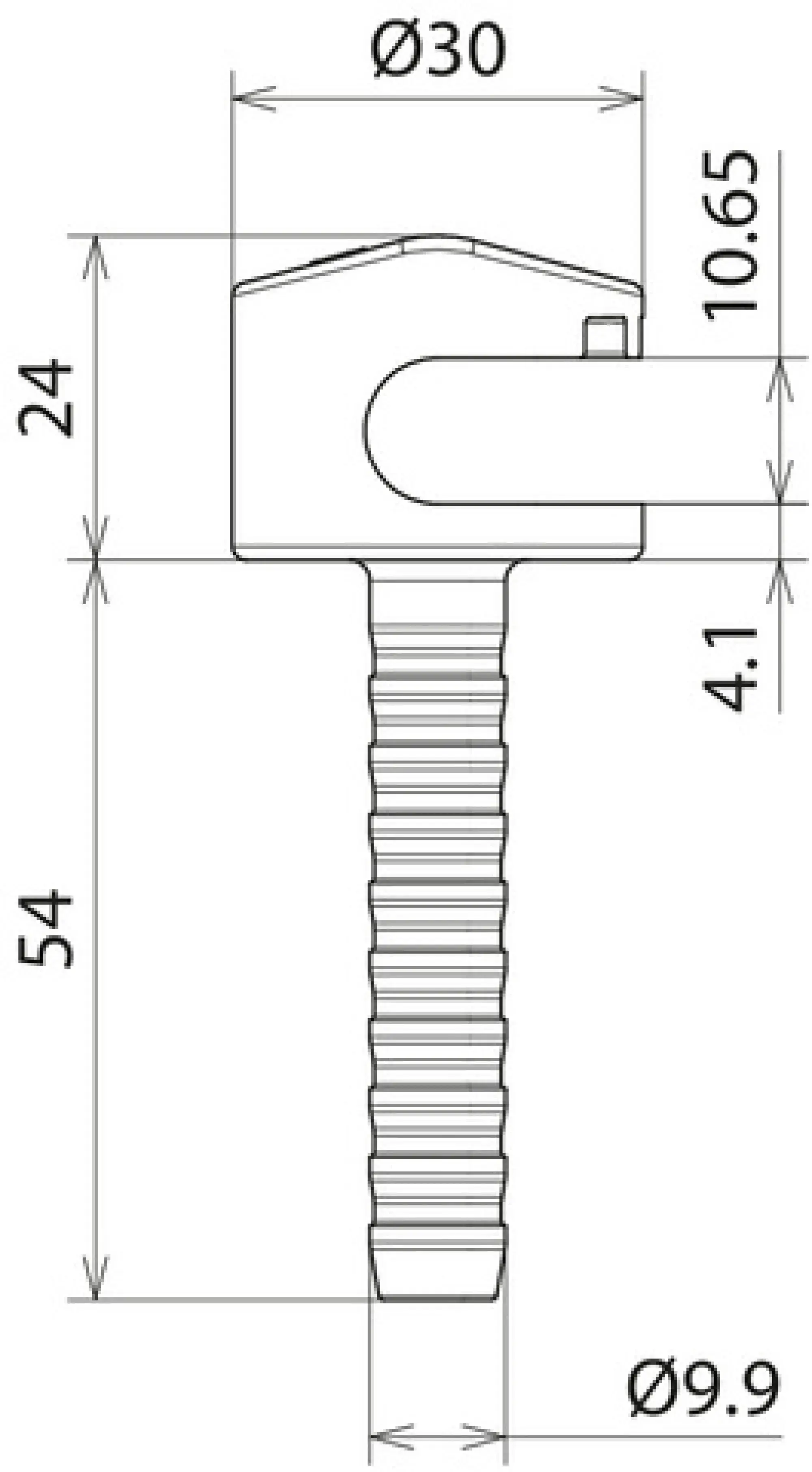 Dehn 253303 Roof conductor holder for Rd 8-10mm plastic with pin Ø10mm (img_002) Dehn 253303 Roof conductor holder for Rd 8-10mm plastic with pin Ø10mm (img_002)