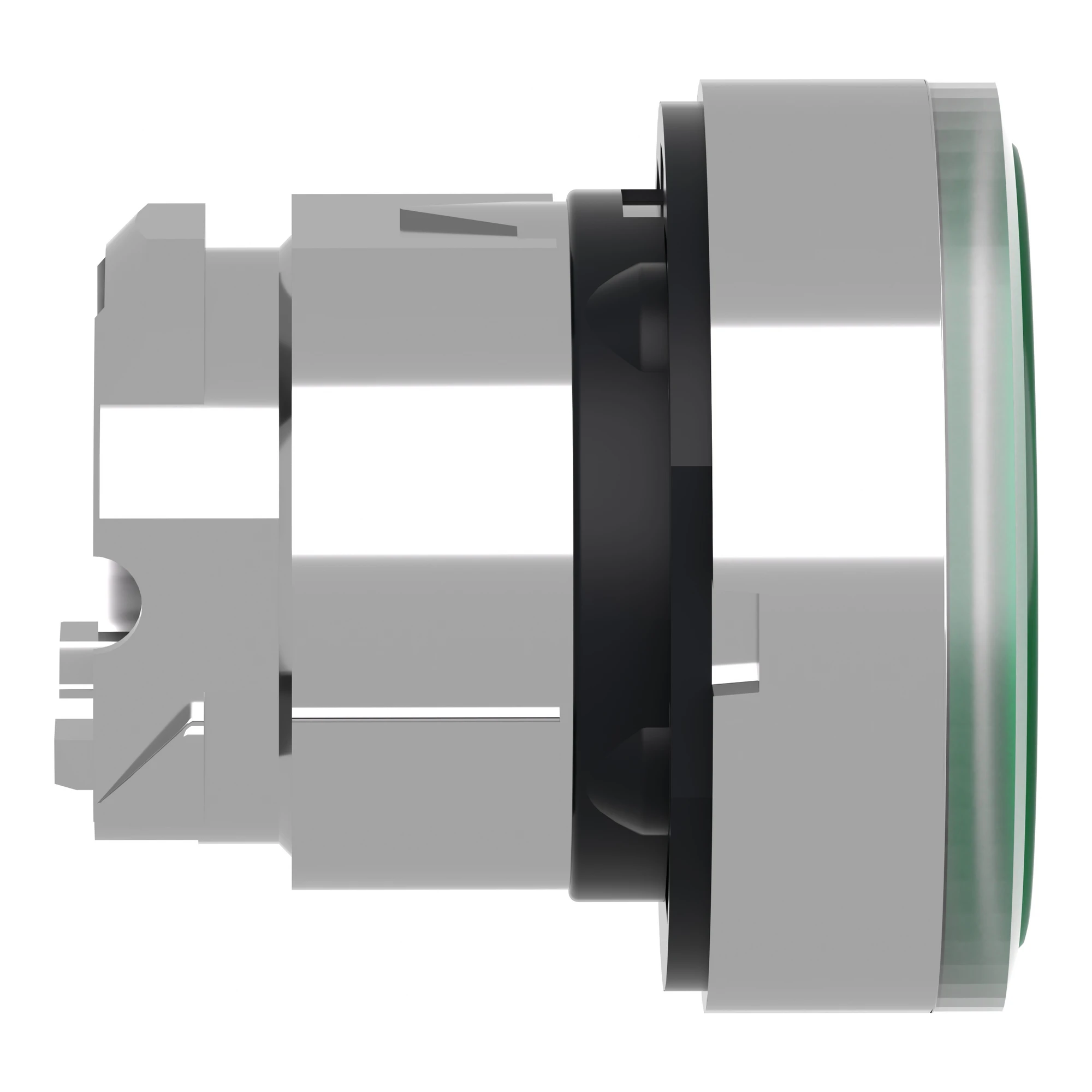 Schneider Electric ZB4BH033 Illuminated Pushbutton, Front Element, Harmony XB4, Metal, 22mm, Green, Unmarked, for Universal LED, Latching (img_004)