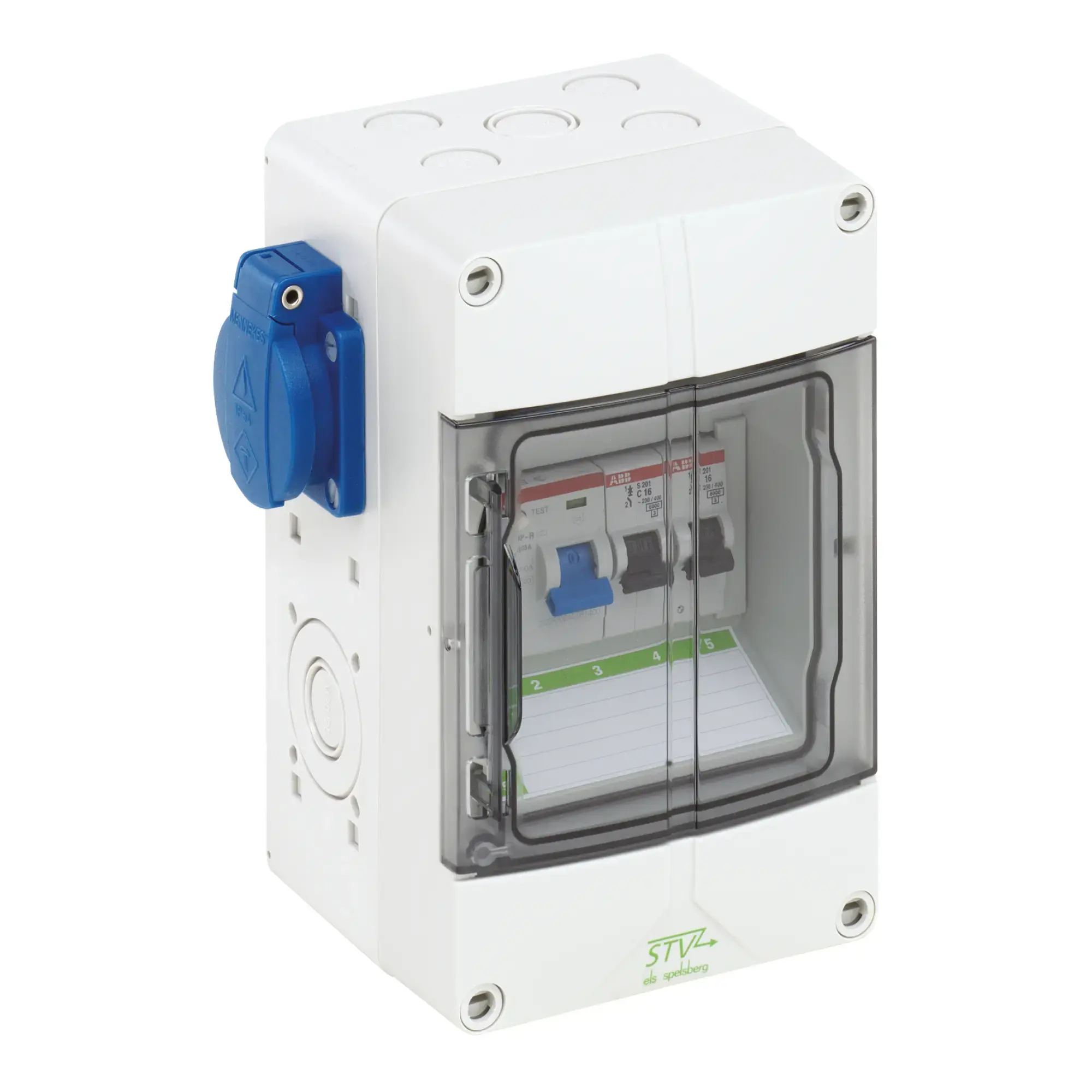 Spelsberg 72840201 Socket outlet combination, Type of protection IP44, 4 TE, Impact strength IK08, Protection class II, Rated insulation voltage 230V AC, Halogen free (img_001) Spelsberg 72840201 Socket outlet combination, Type of protection IP44, 4 TE, Impact strength IK08, Protection class II, Rated insulation voltage 230V AC, Halogen free (img_001)