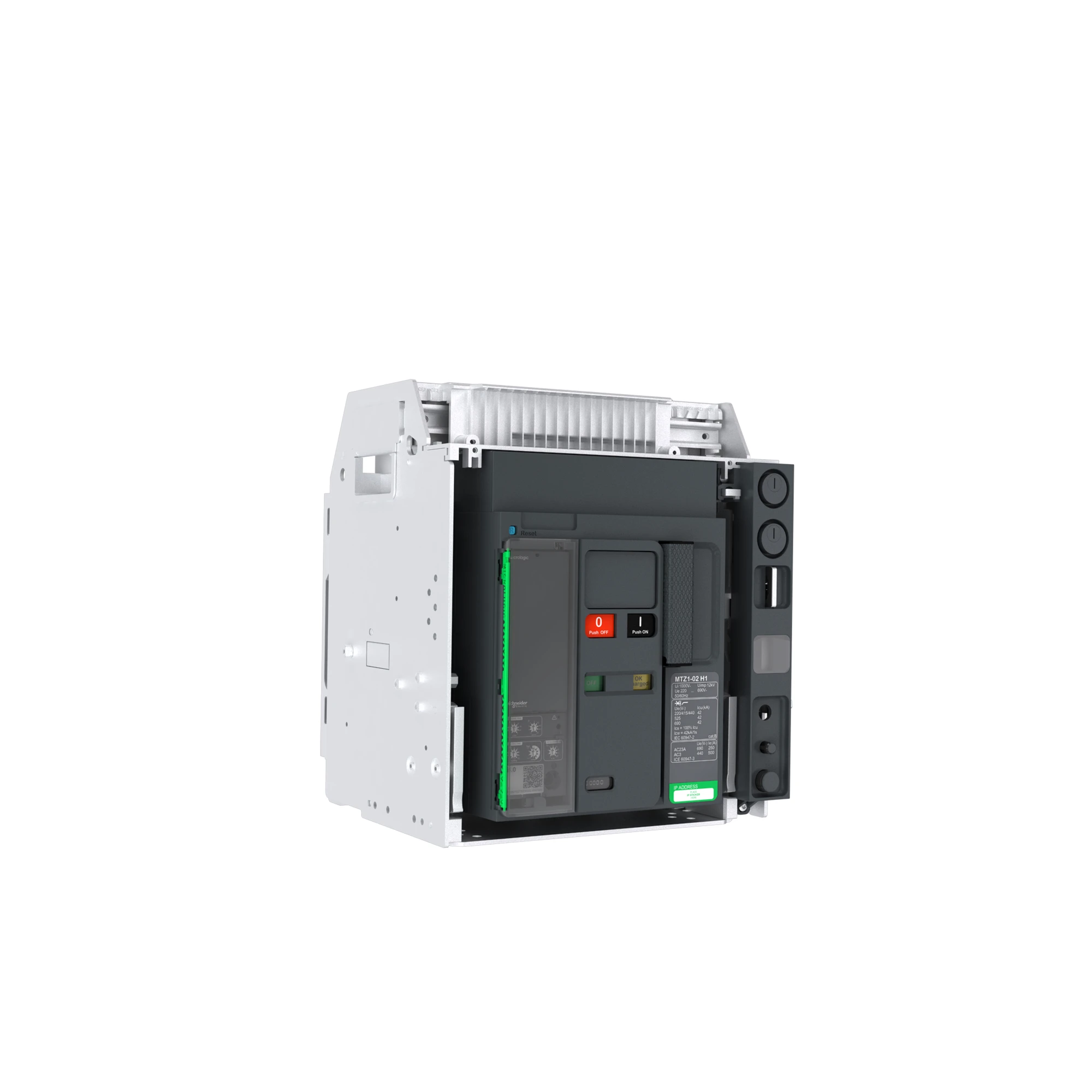 Schneider Electric LV855141 MasterPacT MTZ1 1000A H2 Basic 3-polig ohne Auslösegerät MicroLogic B in Einschubtechnik (img_001)