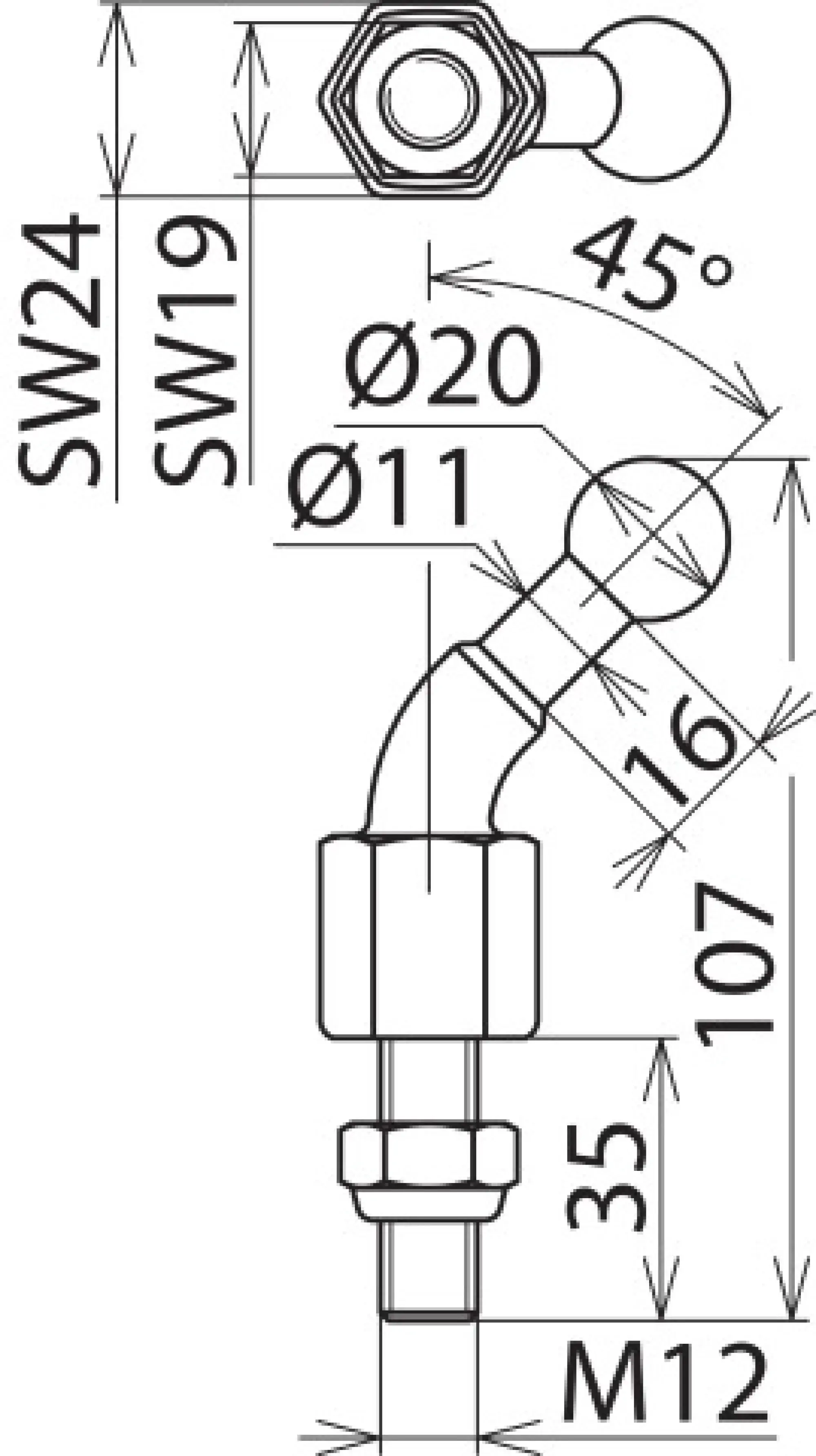 Dehn 706235 Fixed ball point D 20mm angled (45°) with threaded pin and nut M12x35mm (img_002)