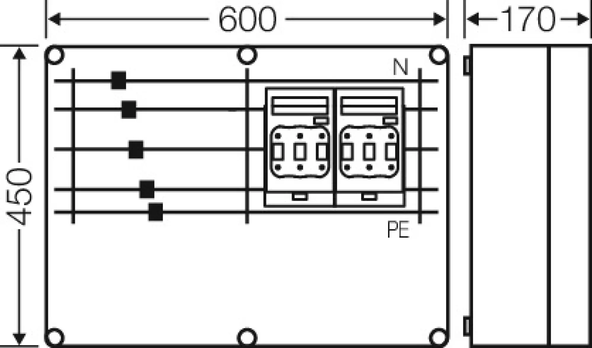 Hensel 20001433 Mi-NH-Sicherungslasttrennschaltergehäuse 2x3x NH00,a. Sammelschiene, 250A,5p. Mi 6626 (img_002) Hensel 20001433 Mi-NH-Sicherungslasttrennschaltergehäuse 2x3x NH00,a. Sammelschiene, 250A,5p. Mi 6626 (img_002)